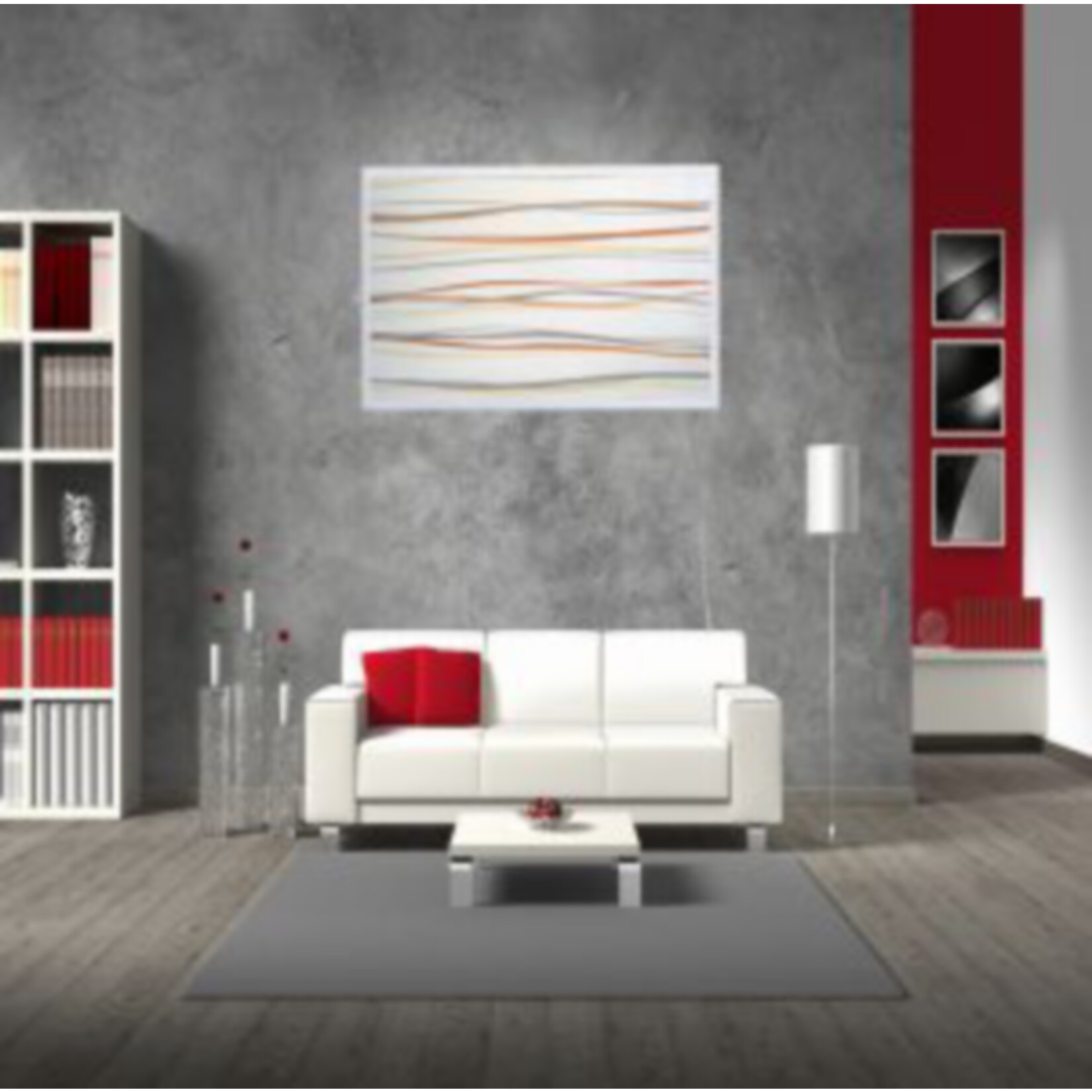 Mauk Infrarot Heizk&ouml;rper Bild Heizung 300 Watt ES Stilvolle Linie 90*46*1,6 - Bild 1