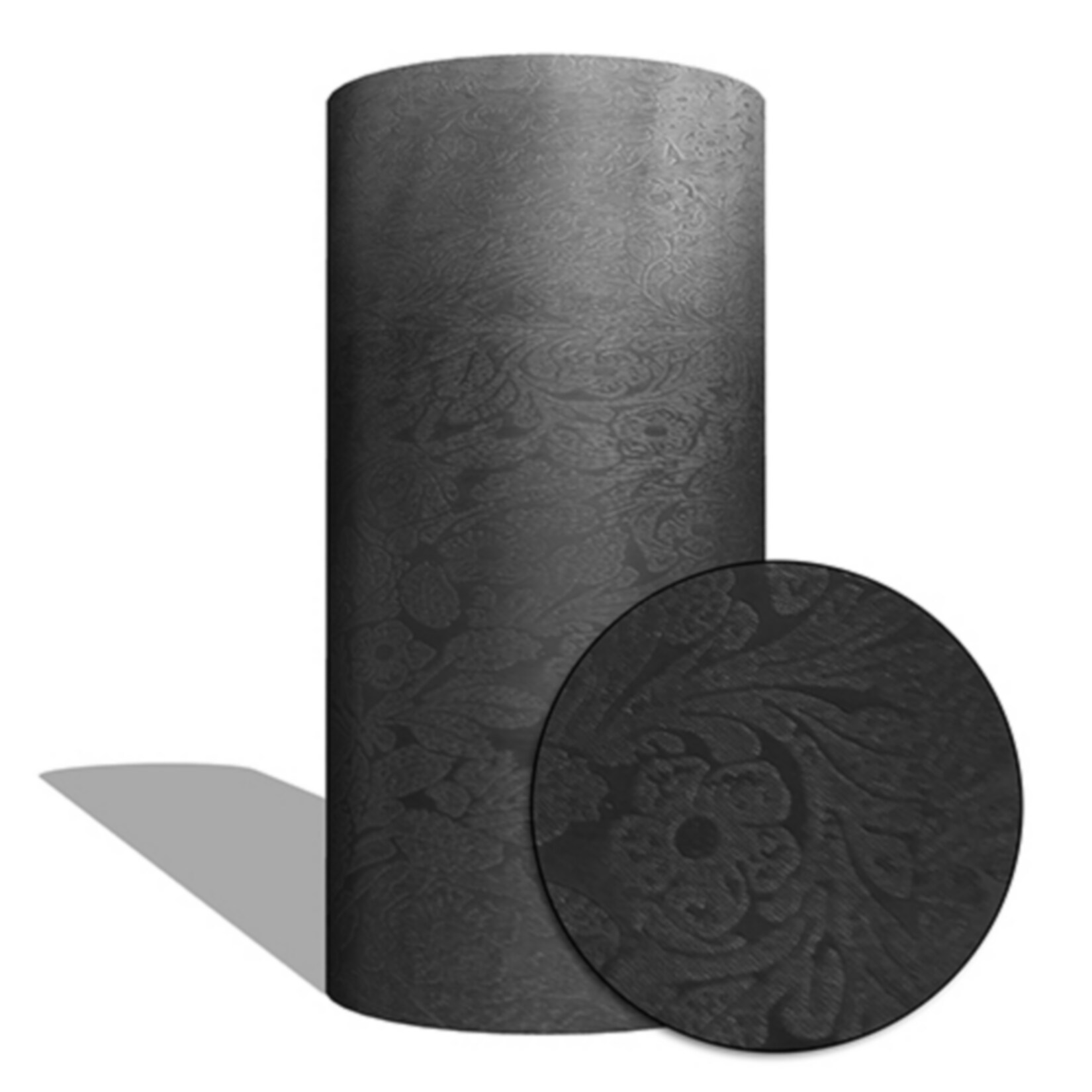 MAUK Carbon Folie Auto- K&uuml;chen- Deko- Folie "3D flower textrue vinyl black" - Bild 1
