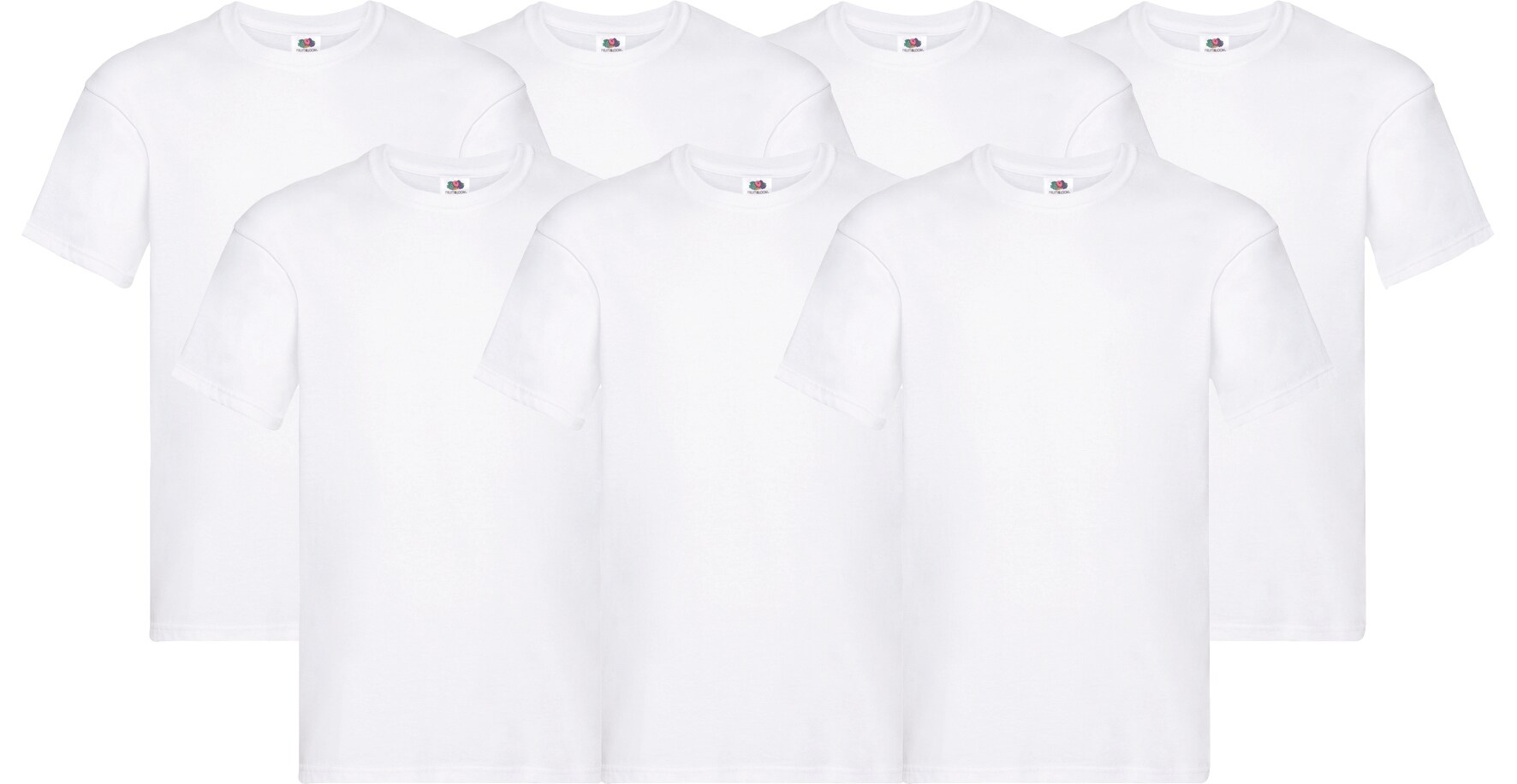Fruit of the Loom Herren T-Shirts, 7er Pack - wei&szlig;, Gr. M - versch. Gr&ouml;&szlig;en - Bild 1