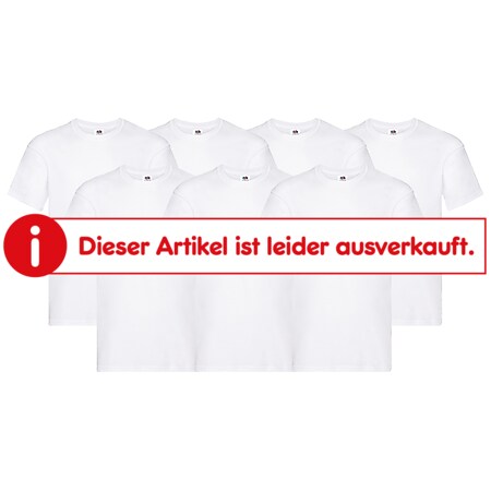 Fruit of the Loom Herren T-Shirts, 7er Pack - weiß, Gr. XXL - versch. Größen - Bild 1