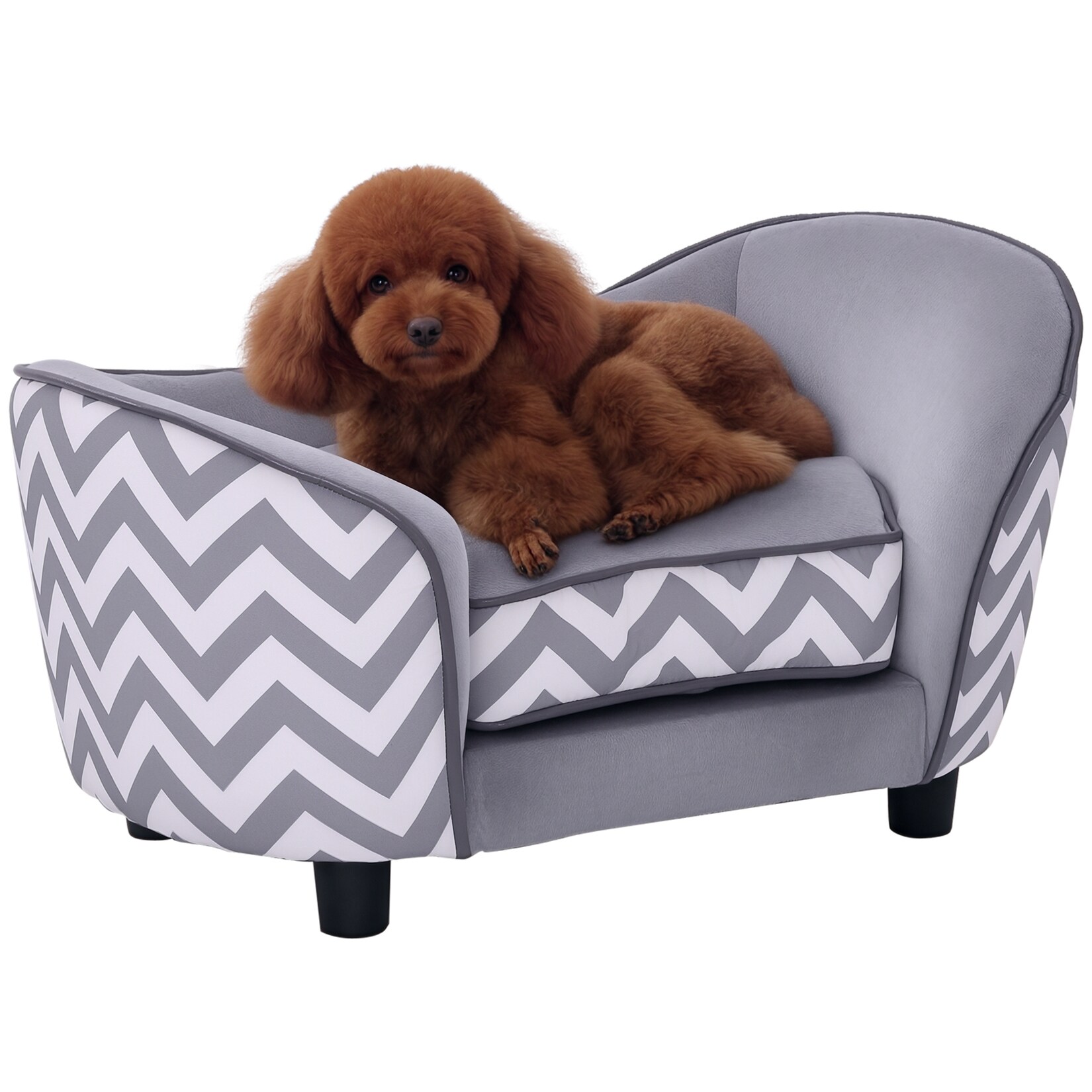 Haustiersofa Holz, Schaumstoff, PVC