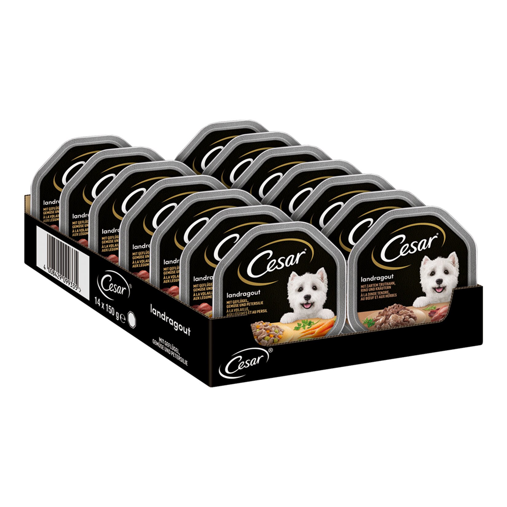 Cesar Landragout 150 g, verschiedene Sorten, 14er Pack - Bild 1