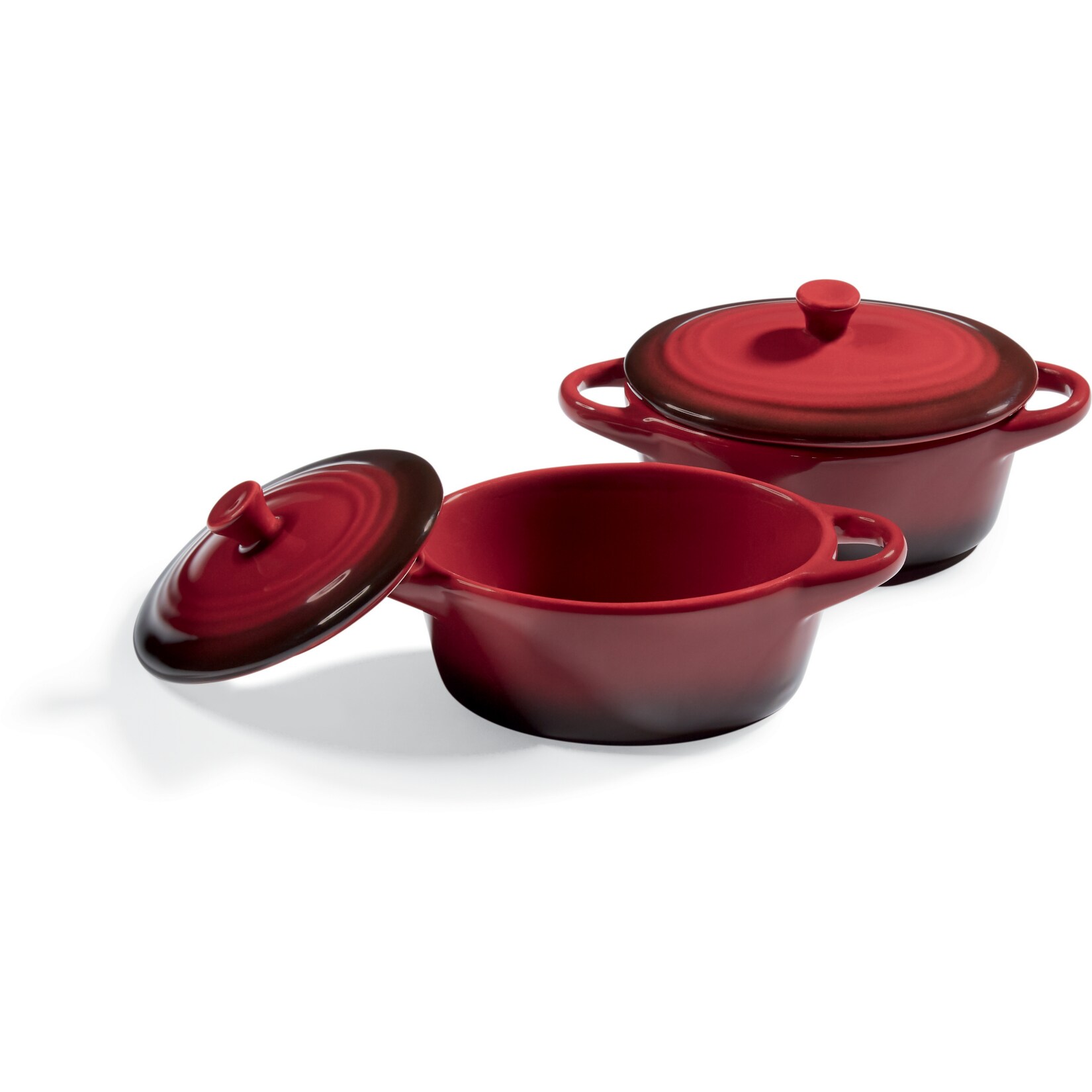 Kitchen Club Keramik-Backf&ouml;rmchen, 2er Set - Rot - Bild 1