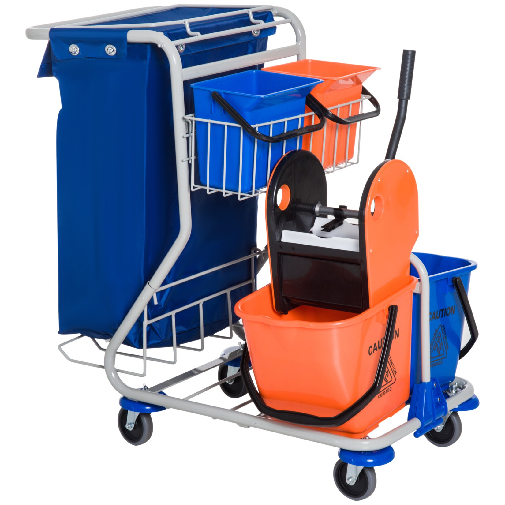 HOMCOM Putzwagen Eisen, PP, Oxford | 04250871258987