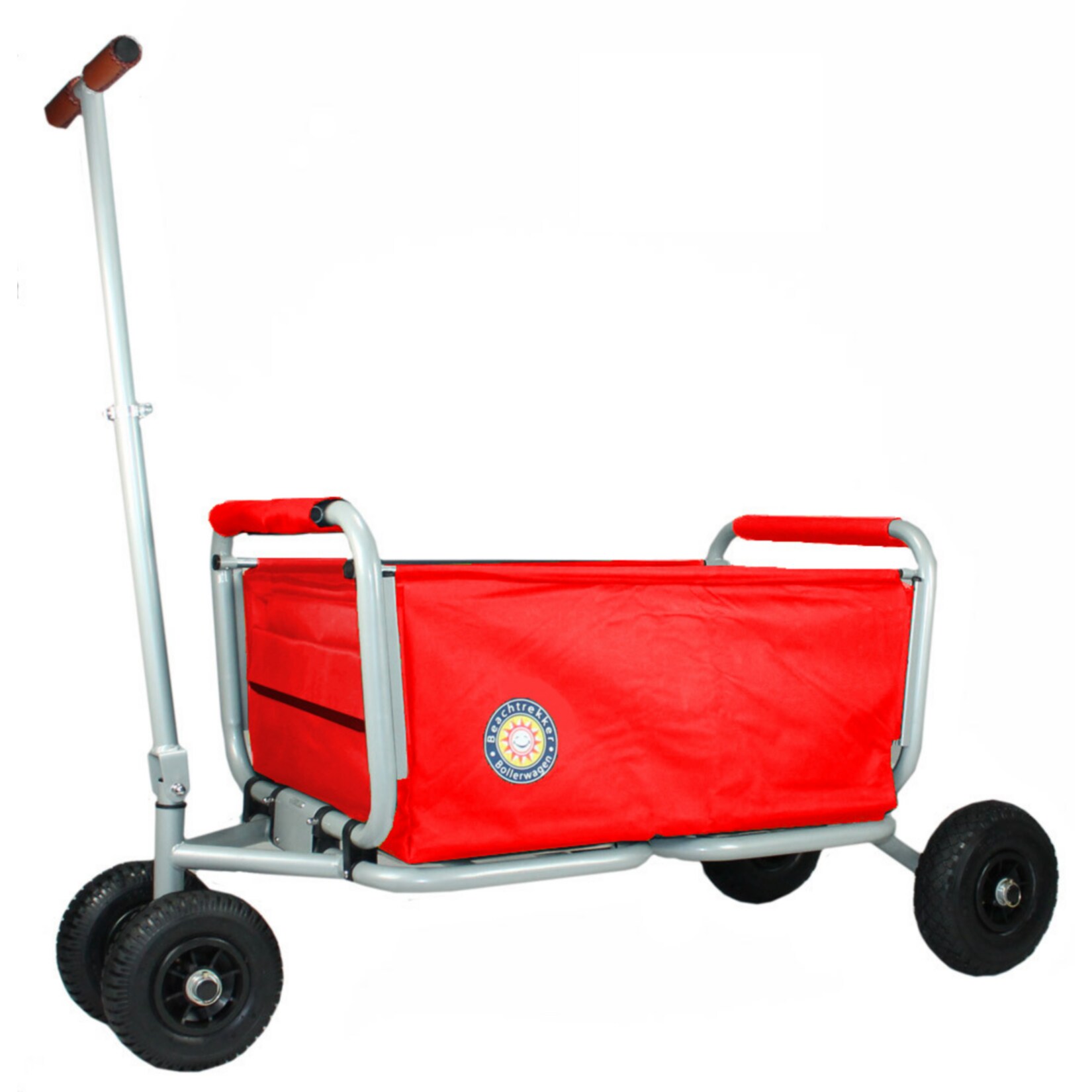 Beachtrekker Faltbarer Bollerwagen "LiFe" inkl. Feststellbremse, Rot