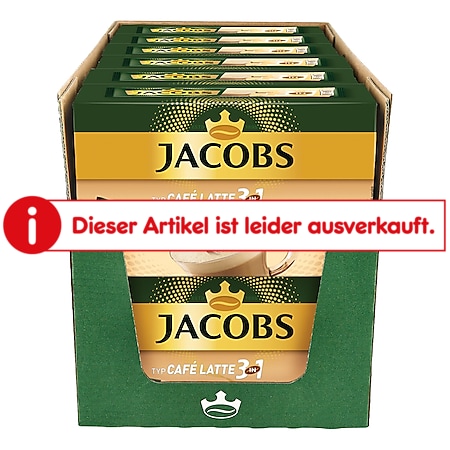 Jacobs 3in1 Cafe Latte 125 g, 12er Pack - Bild 1