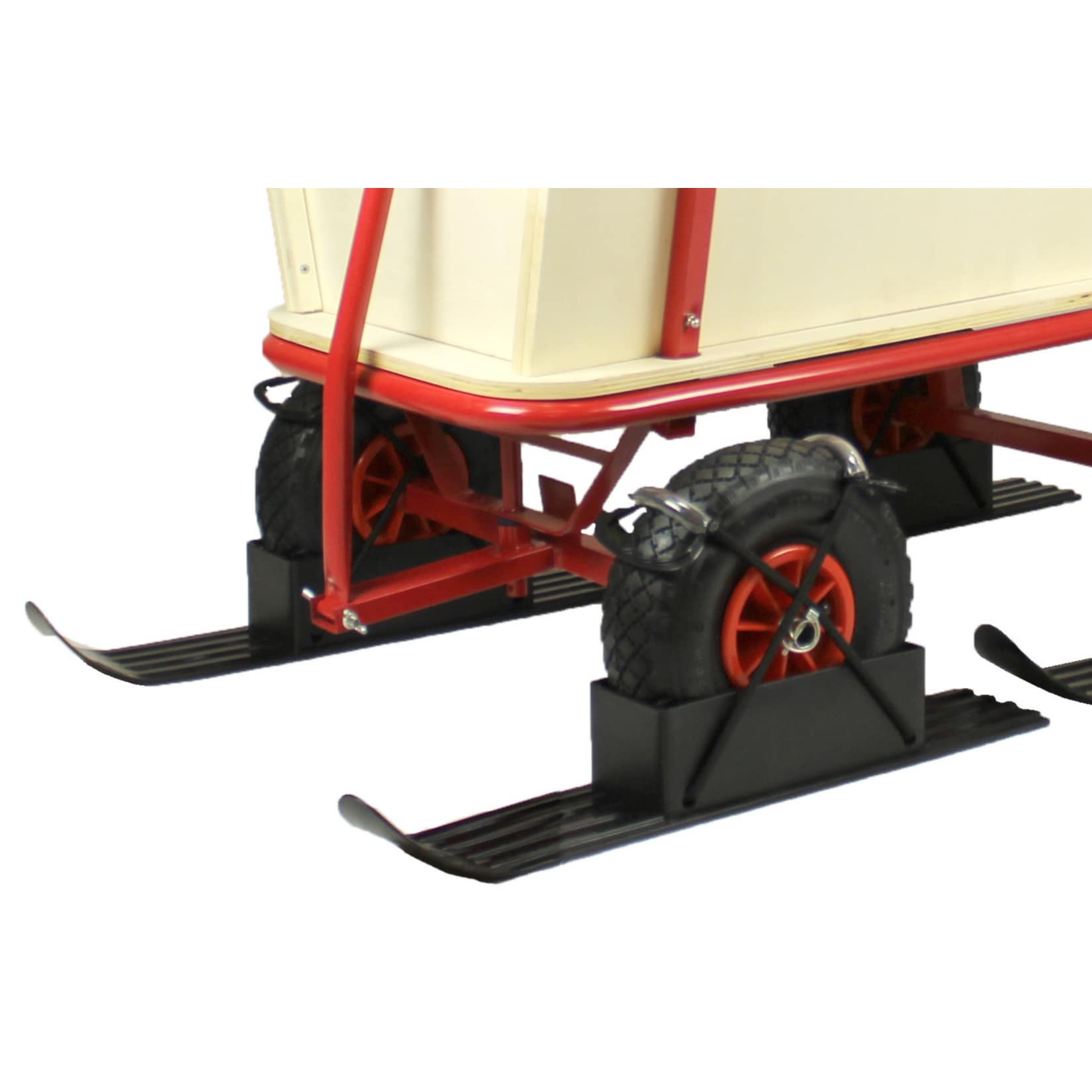 Schneekufen f&uuml;r den Holzbollerwagen "Beachtrekker Style" - Bild 1