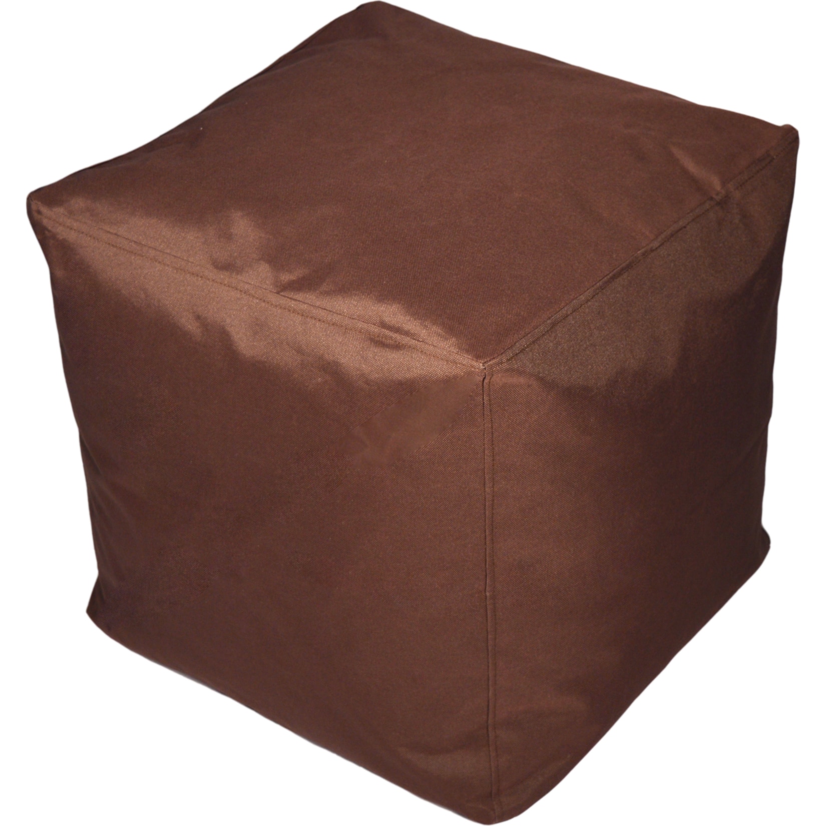 KINZLER Hocker eckig, Outdoorf&auml;hig, Dunkelbraun - Bild 1