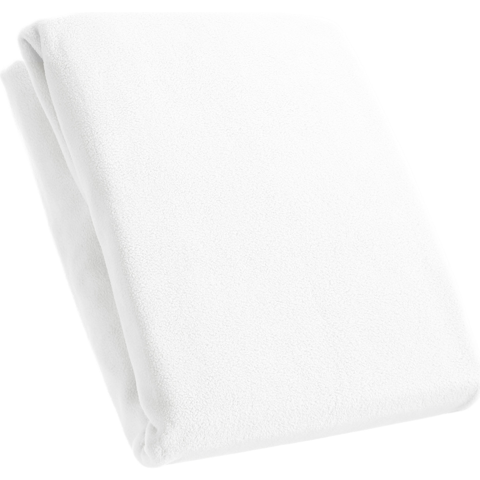 Kinzler Spannbetttuch Mikrofaser Fleece, wei&szlig;  ca. 100 x 200 cm - Bild 1