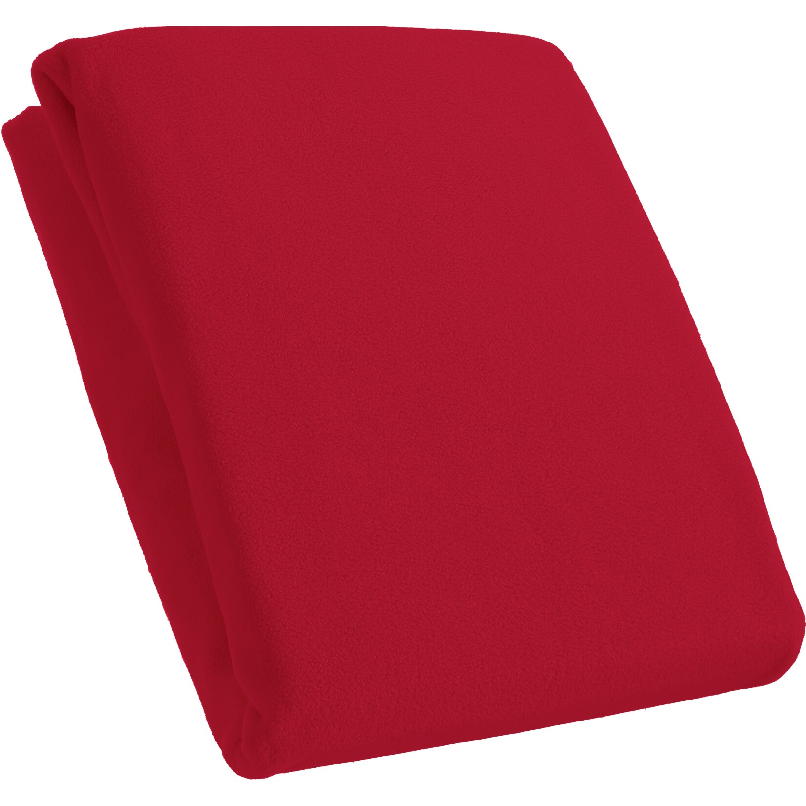 Kinzler Spannbetttuch Mikrofaser Fleece, rot  ca. 100 x 200 cm - Bild 1