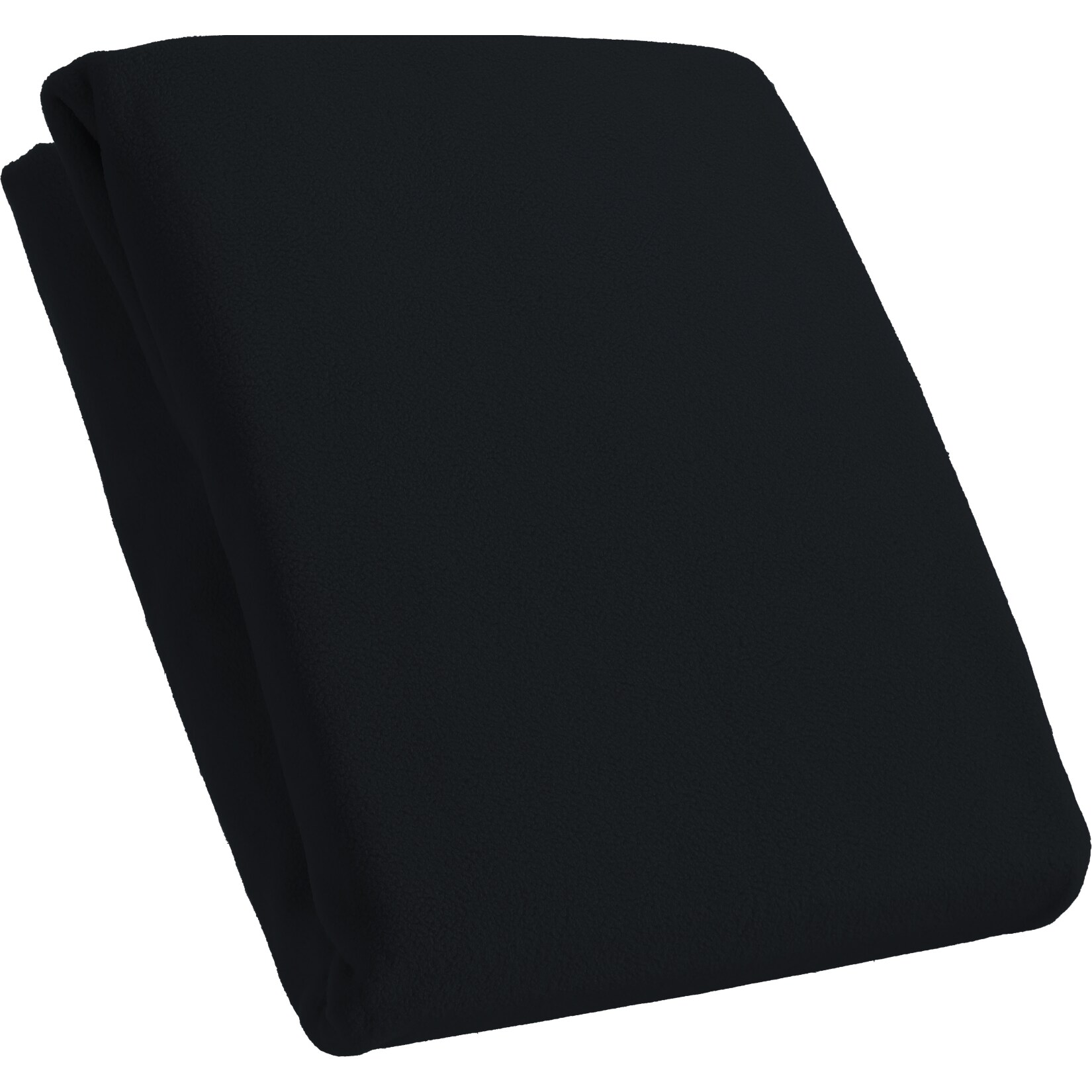 Kinzler Spannbetttuch Mikrofaser Fleece, schwarz  ca. 160 x 200 cm - Bild 1