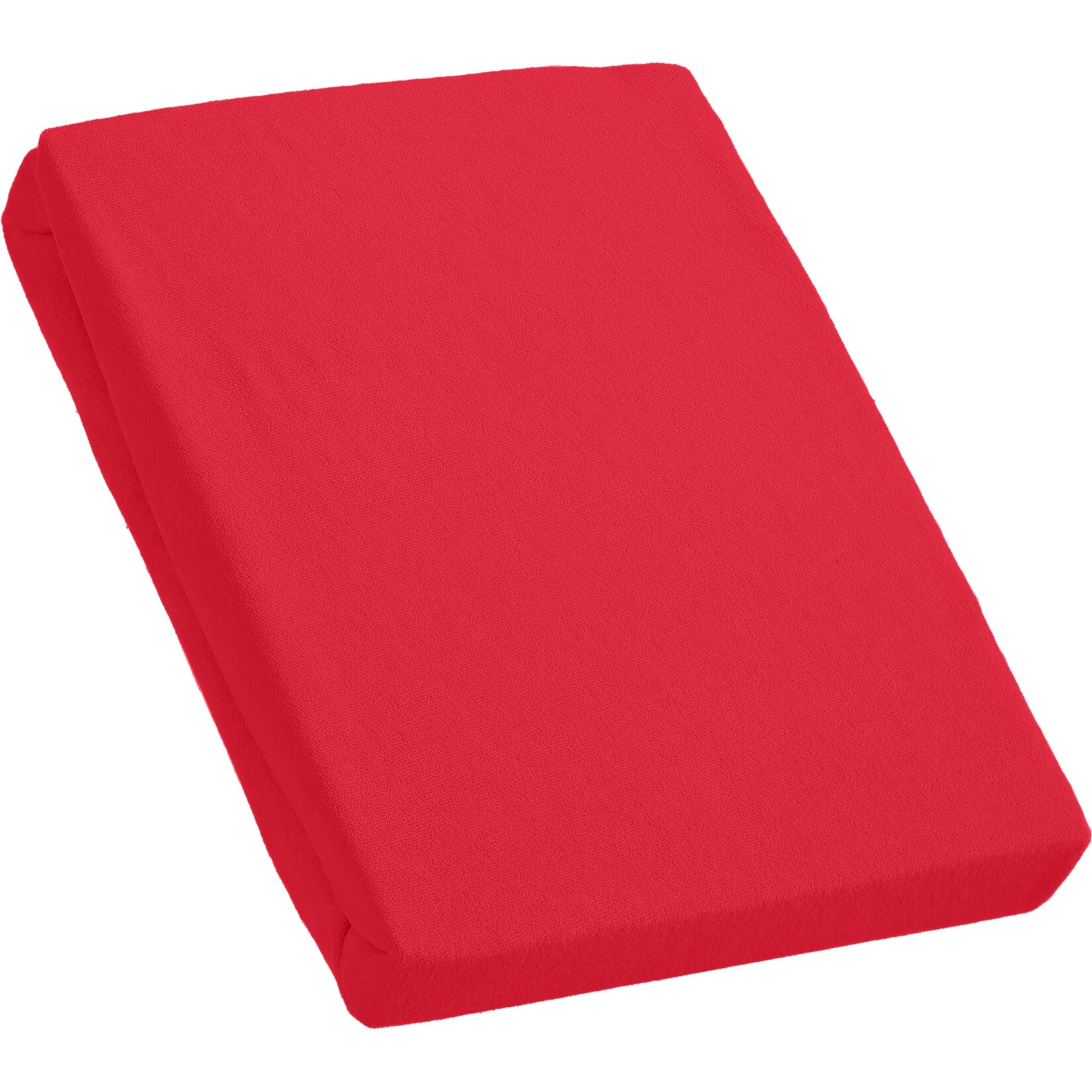 Kinzler Frottee Spannbetttuch, bordeaux ca. 180 &ndash; 200 x 200 cm + 25 cm - Bild 1