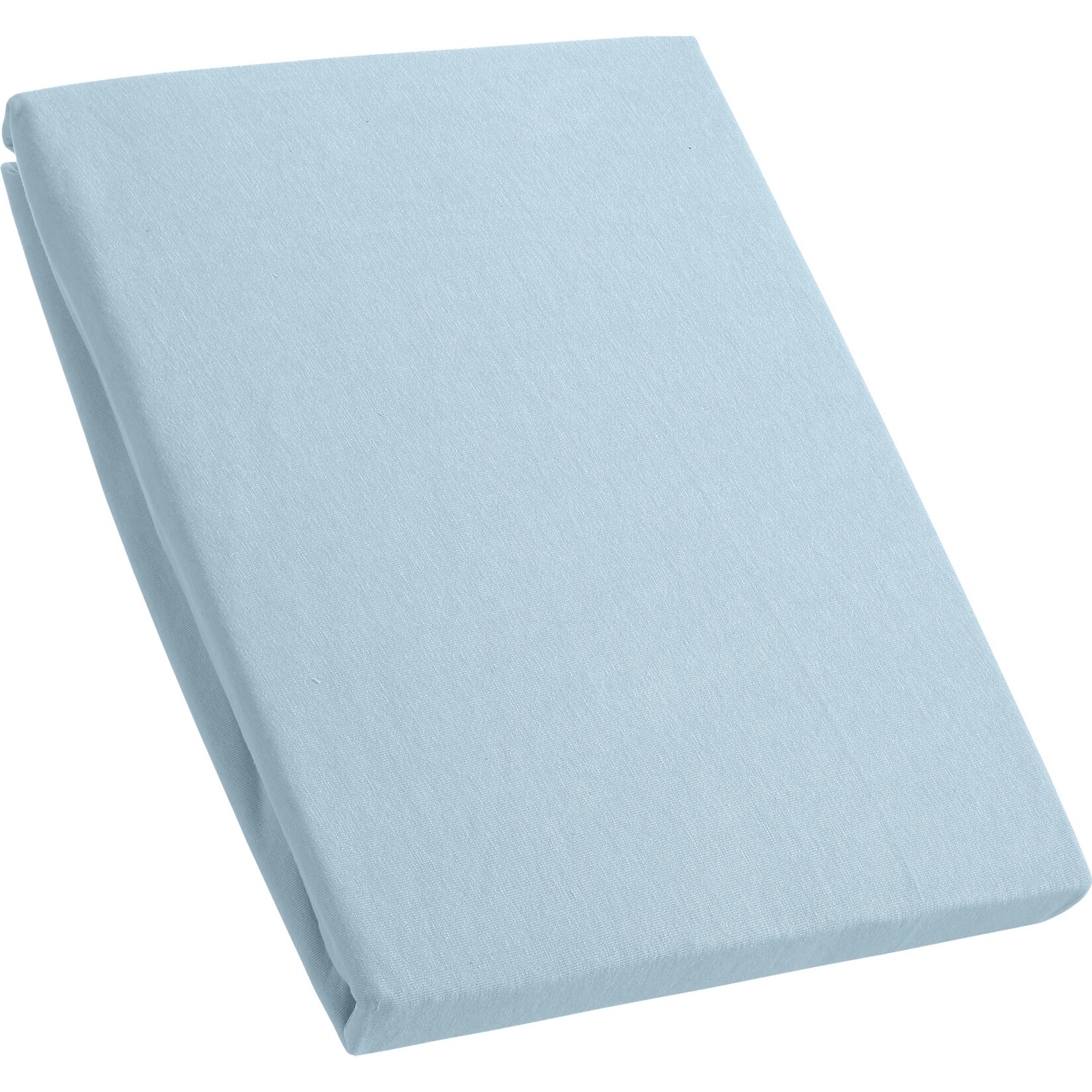 Kinzler Baumwoll-Jersey Spanner, blau ca. 180 &ndash; 200 x 200 + 30 cm - Bild 1