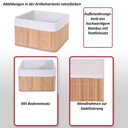 Storanda | Aufbewahrungsbox LEA mit Deckel | Faltbox | 33x33x33 cm |  Neuware 