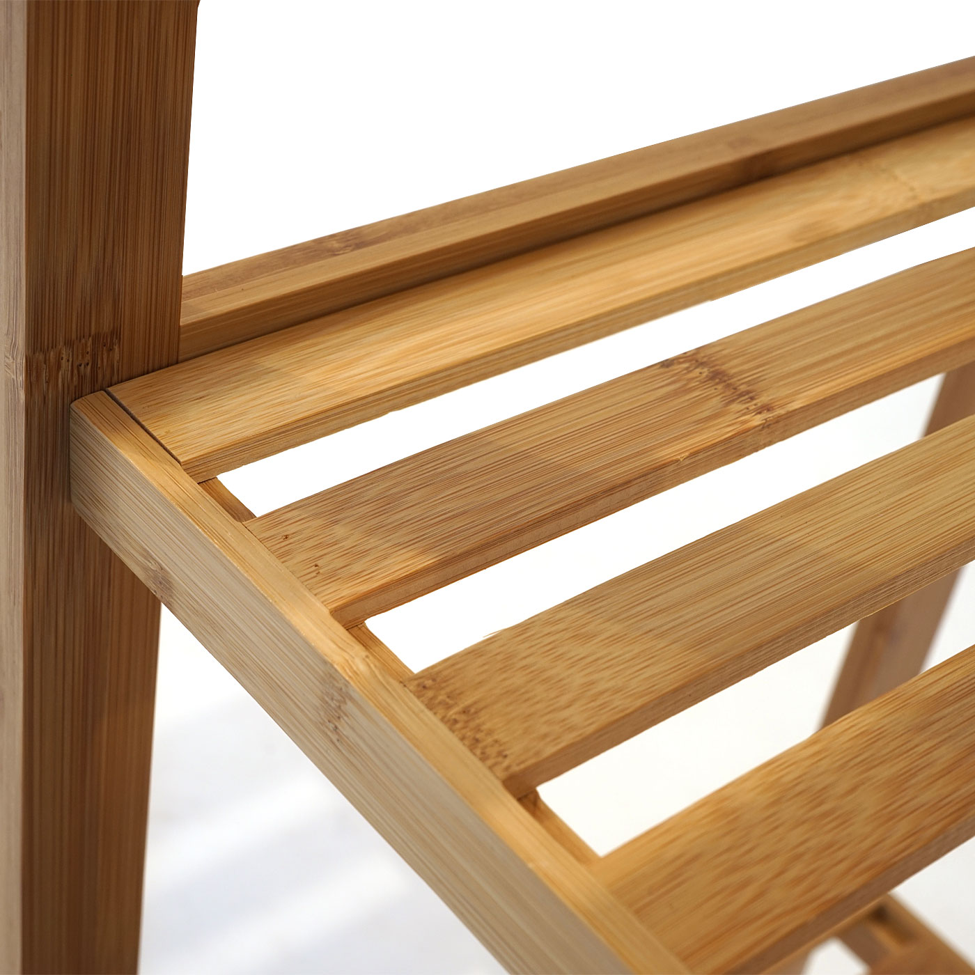 Badregal MCW-B18, Badezimmer Badschrank Standregal, Bambus ~ 110x34x33cm