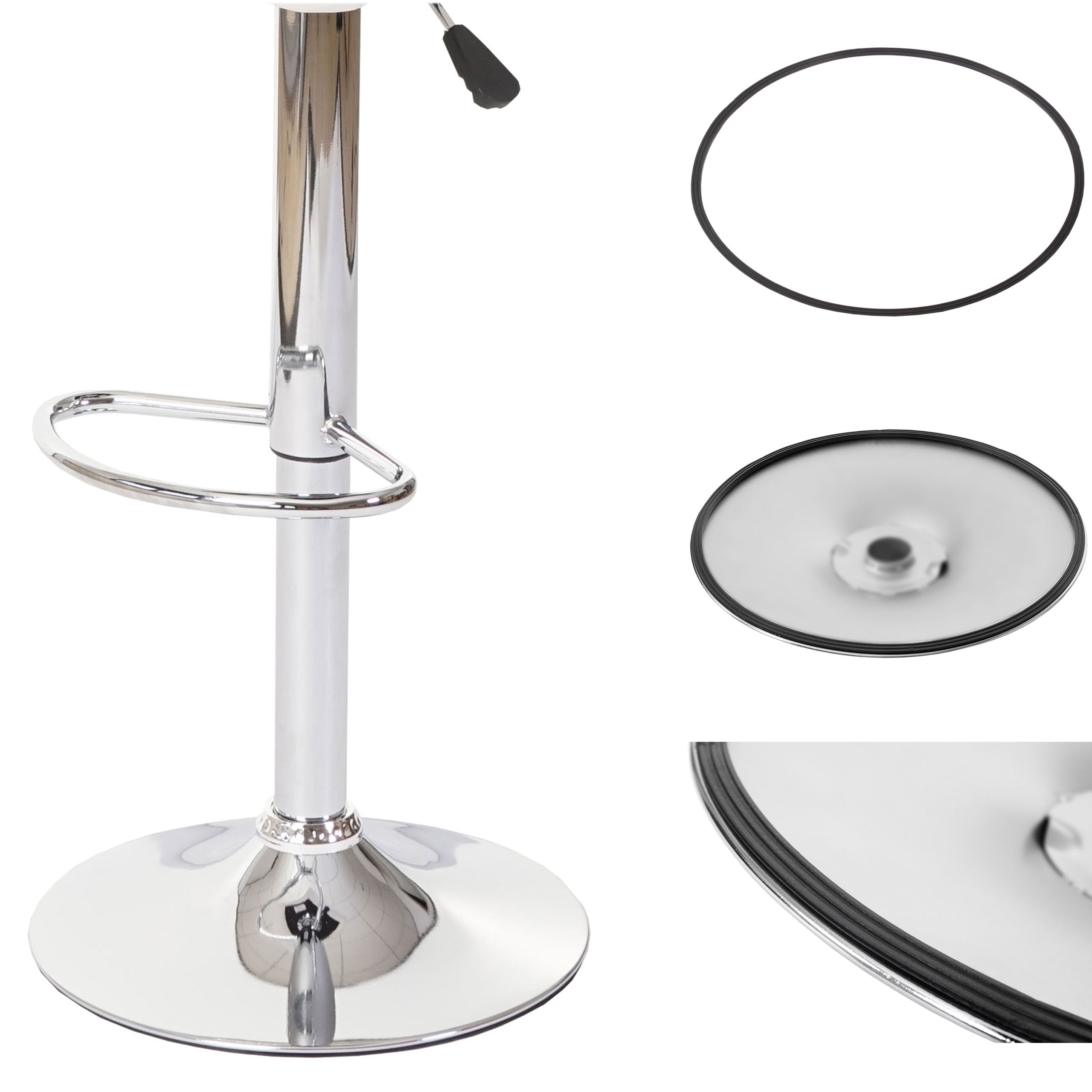 Bodenring aus PE, Kratzschutz Bodenschutz f&uuml;r Bodenteller Barhocker ~ &Oslash; 38,5cm - Bild 1