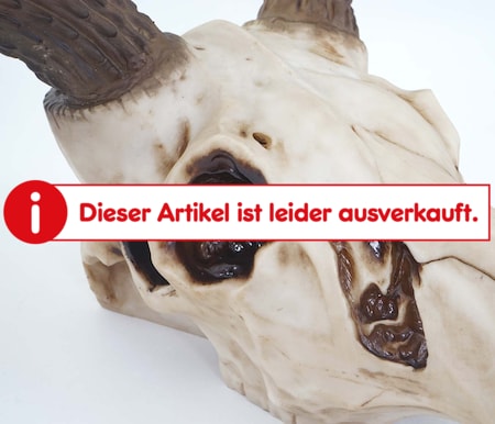 Deko Skull 58cm, Polyresin Hirschgeweih Kopf Trophäe, In-/Outdoor online  kaufen bei Netto