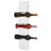 Weinregal Millau, Flaschenregal Wandregal Holz-Flaschenhalter, für 3 Flaschen 54x13x9cm ~ weiß