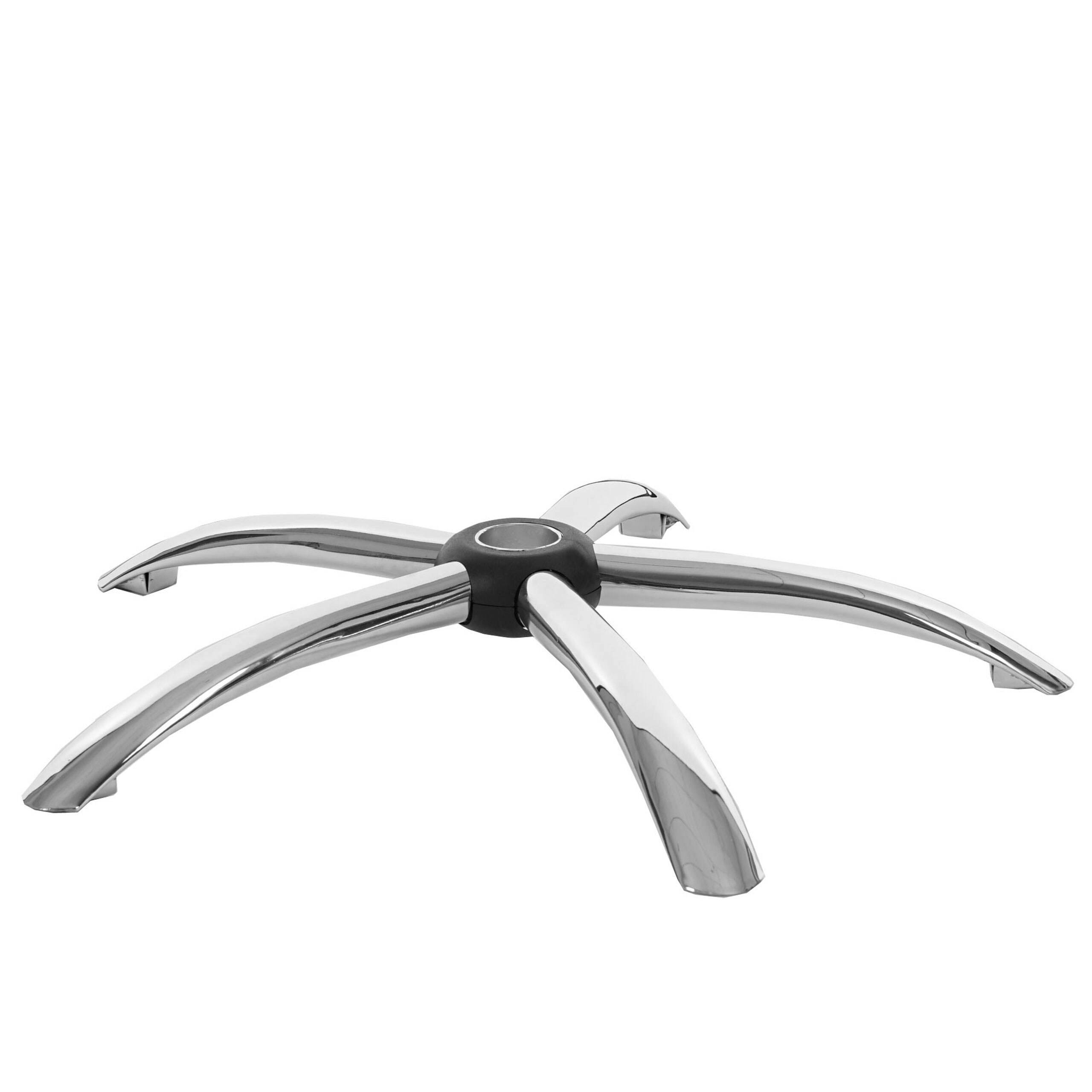 Fu&szlig;kreuz 65cm H531, Drehstuhl B&uuml;rostuhl Chefsessel, Chrom Loch &Oslash;5cm - Bild 1