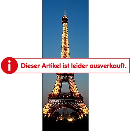 LED-Bild, Leinwandbild Wandbild Leuchtbild, Timer FSC-zertifiziert ~ 100x35cm Eiffelturm - Bild 1