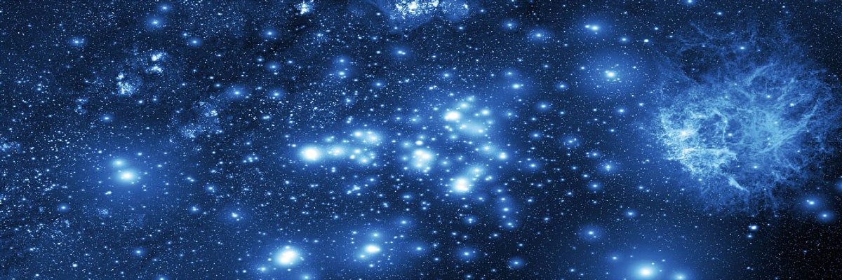 LED-Bild, Leinwandbild Wandbild Leuchtbild, Timer MVG-zertifiziert ~ 120x40cm Sternenhimmel - Bild 1