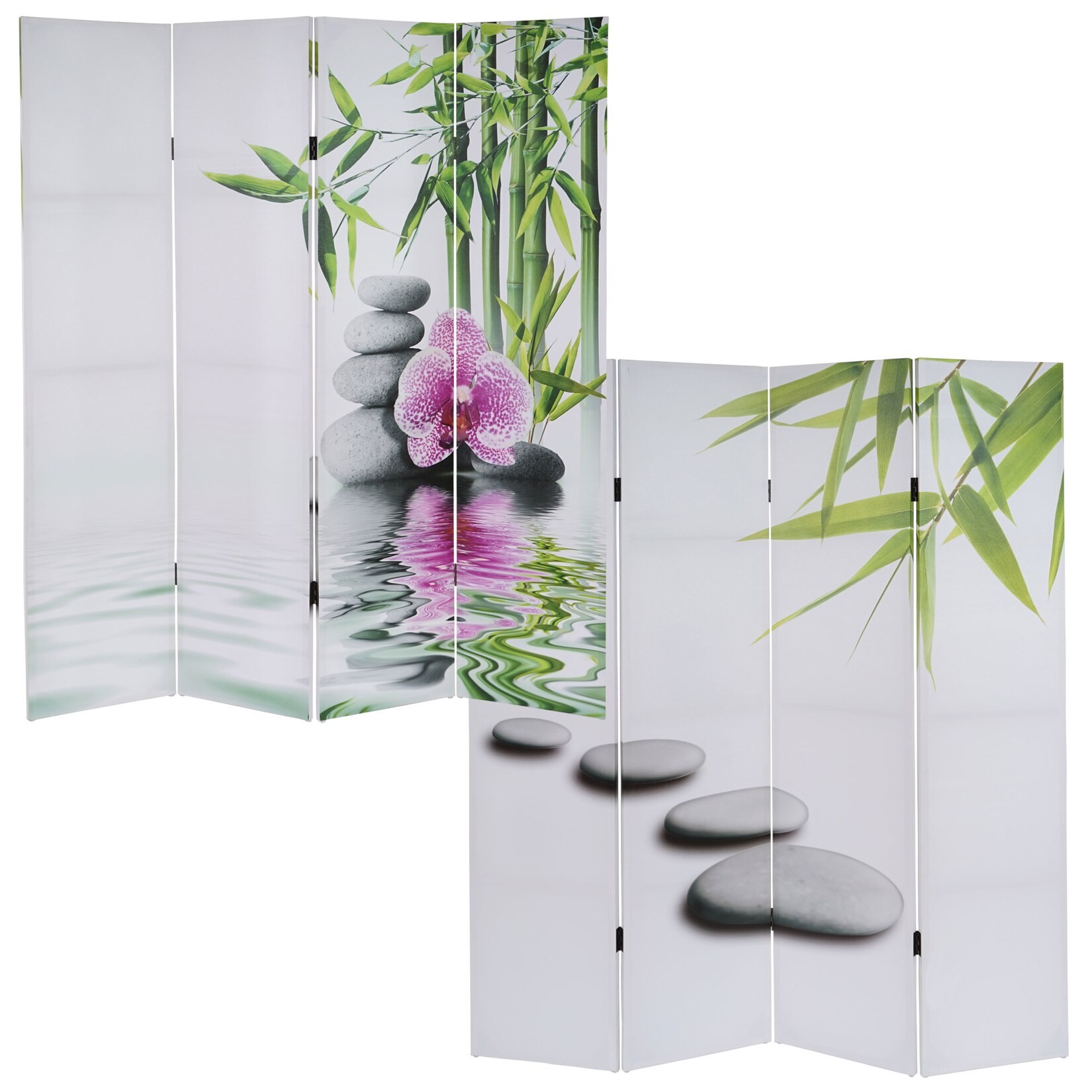 Foto-Paravent Bagheria, Paravent Raumteiler Spanische Wand 180x160cm MVG-zertifiziert ~ Kho Samui