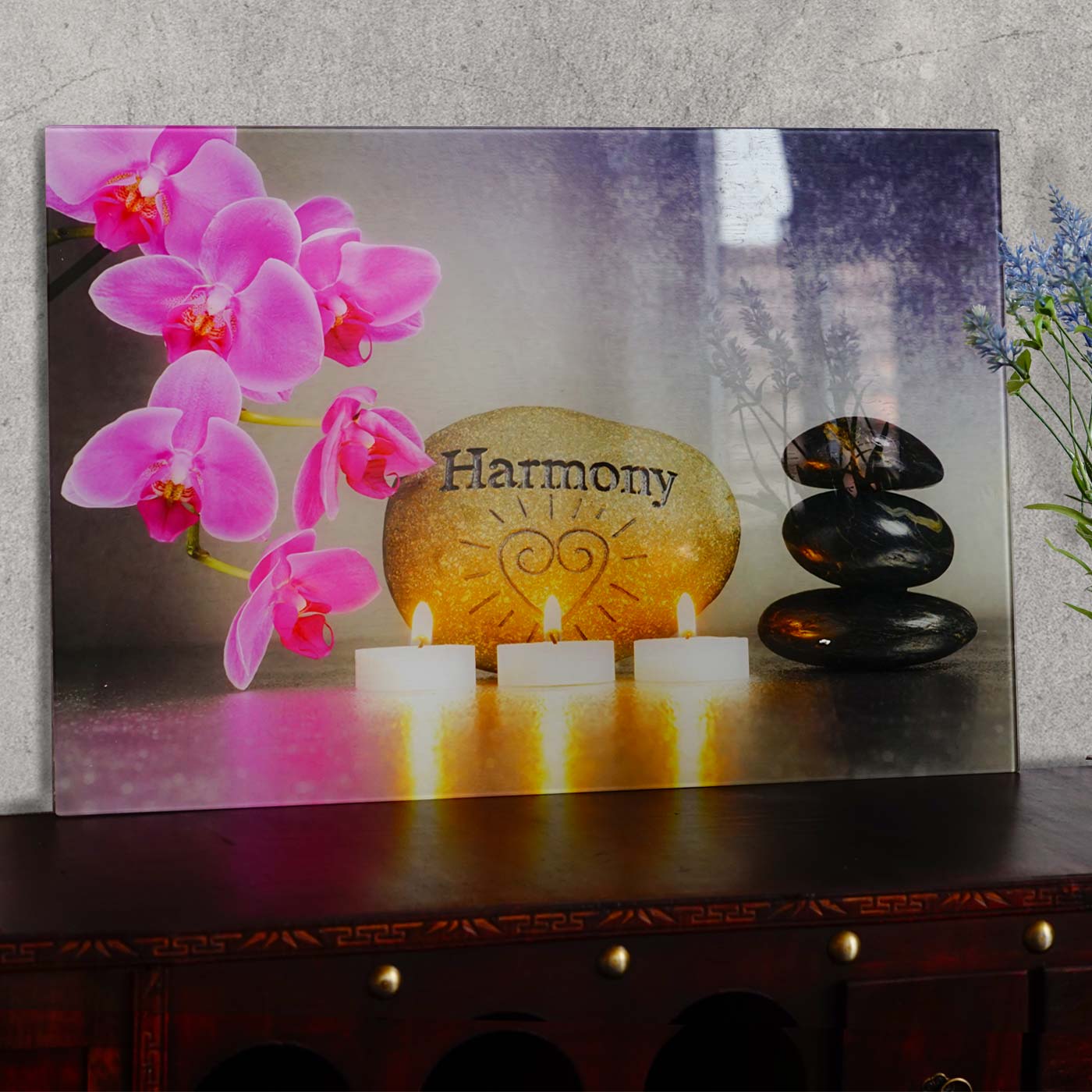 Glasbild T117, Wandbild Poster Motiv, 40x60cm ~ Harmony - Bild 1