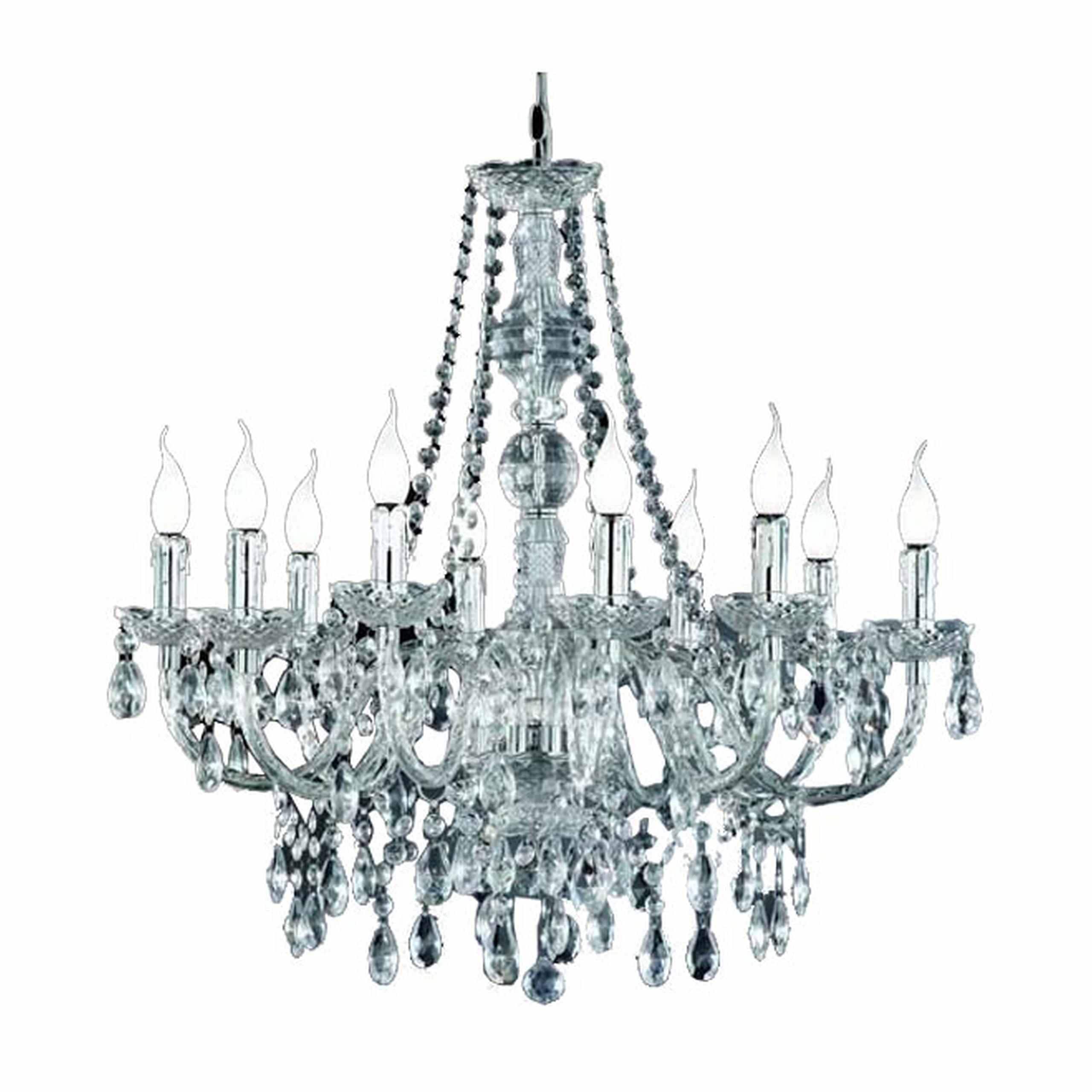 Reality Sassari Kronleuchter, 10-flammig ~ klar - Bild 1