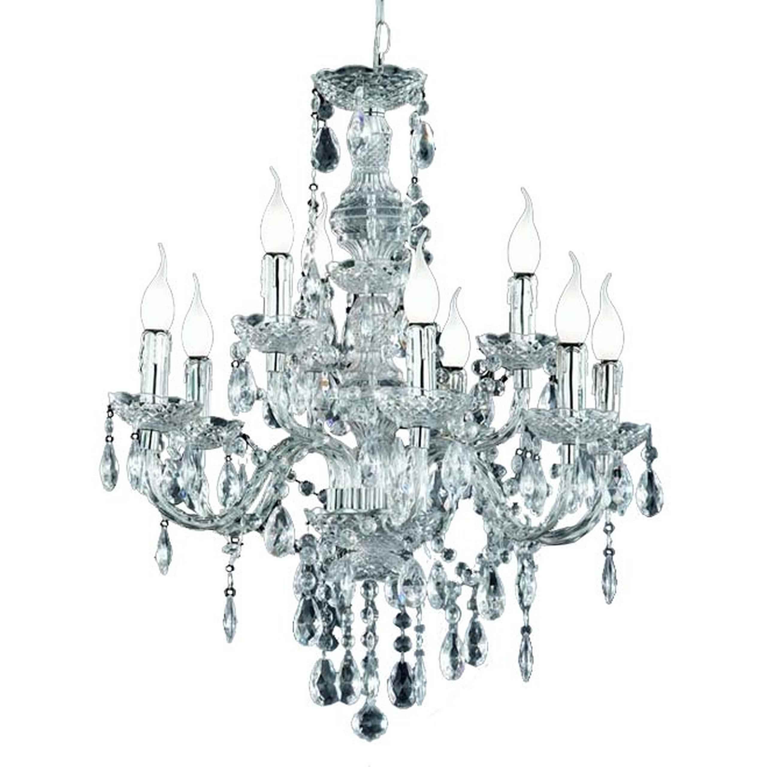 Reality Bozen Kronleuchter, 9-flammig ~ klar - Bild 1