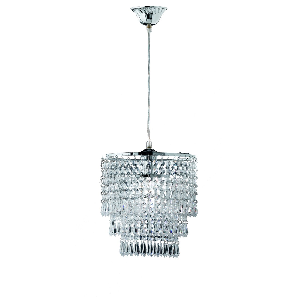 Reality Padua Pendelleuchte ~ Chrom/Klar - Bild 1