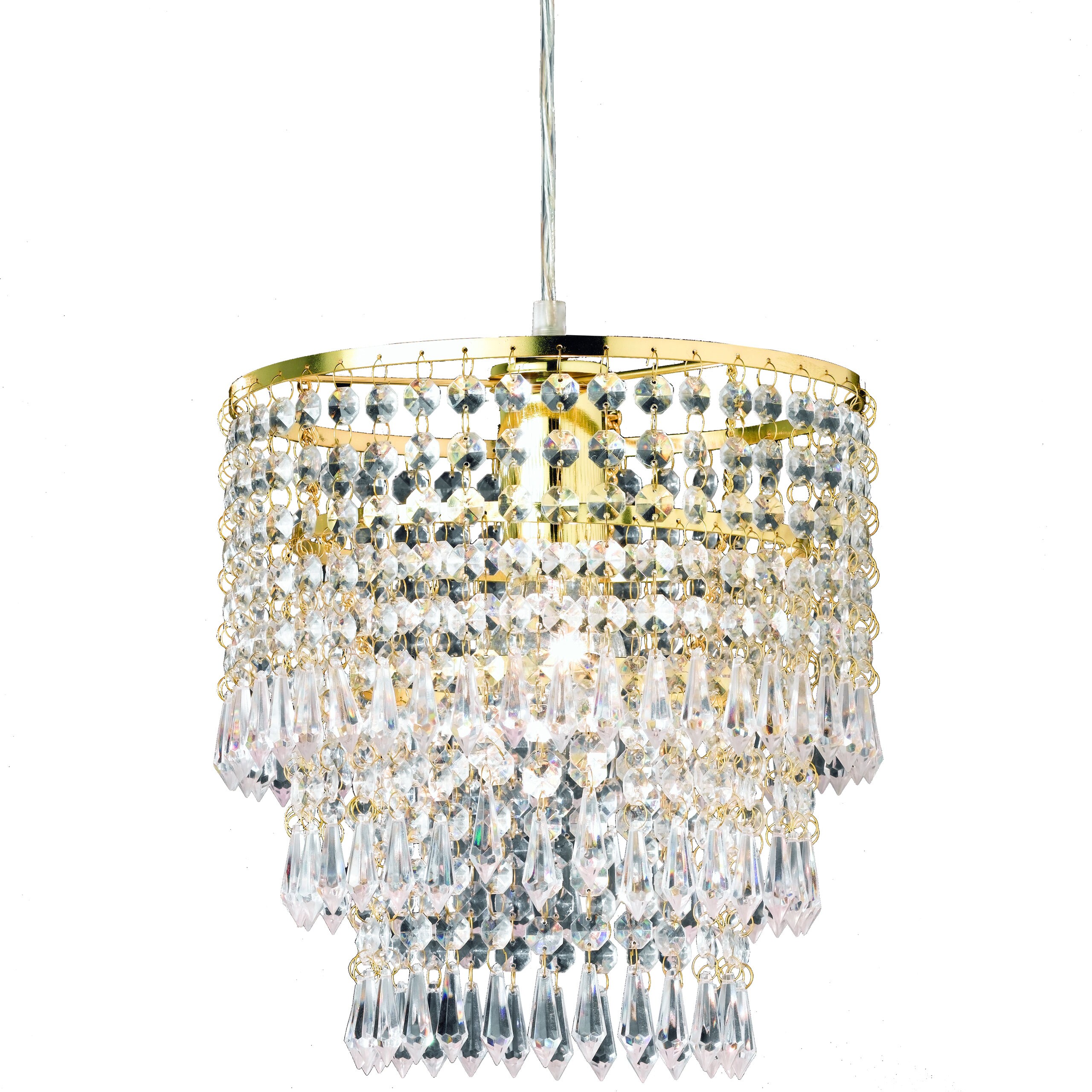 Reality Padua Pendelleuchte ~ Messing/klar - Bild 1