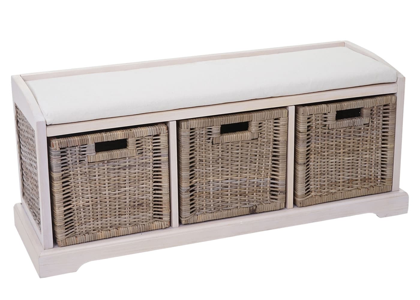 Sitzbank Bienne, Aufbewahrungsbox, 3 K&ouml;rbe - Bild 1