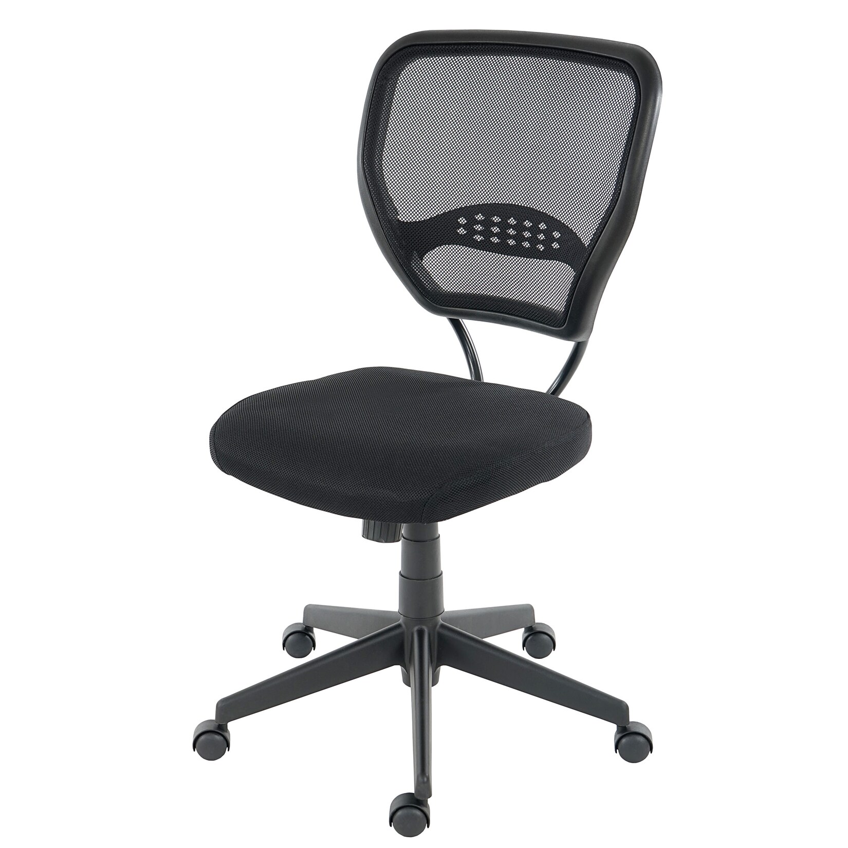 Profi-Bürostuhl Chicago, Chefsessel Drehstuhl, 150kg belastbar, Stoff/Textil ~ schwarz ohne Armlehnen | 04052826053704
