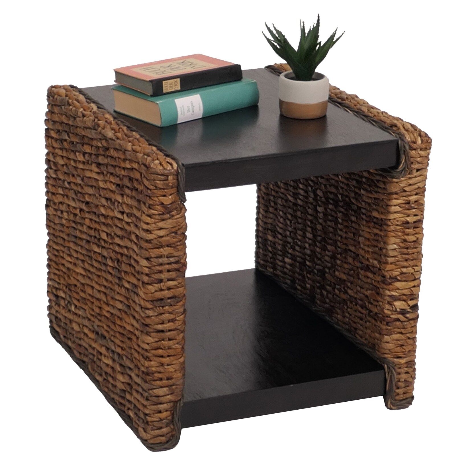 MCW Beistelltisch Nachttisch Vittoria Rattan