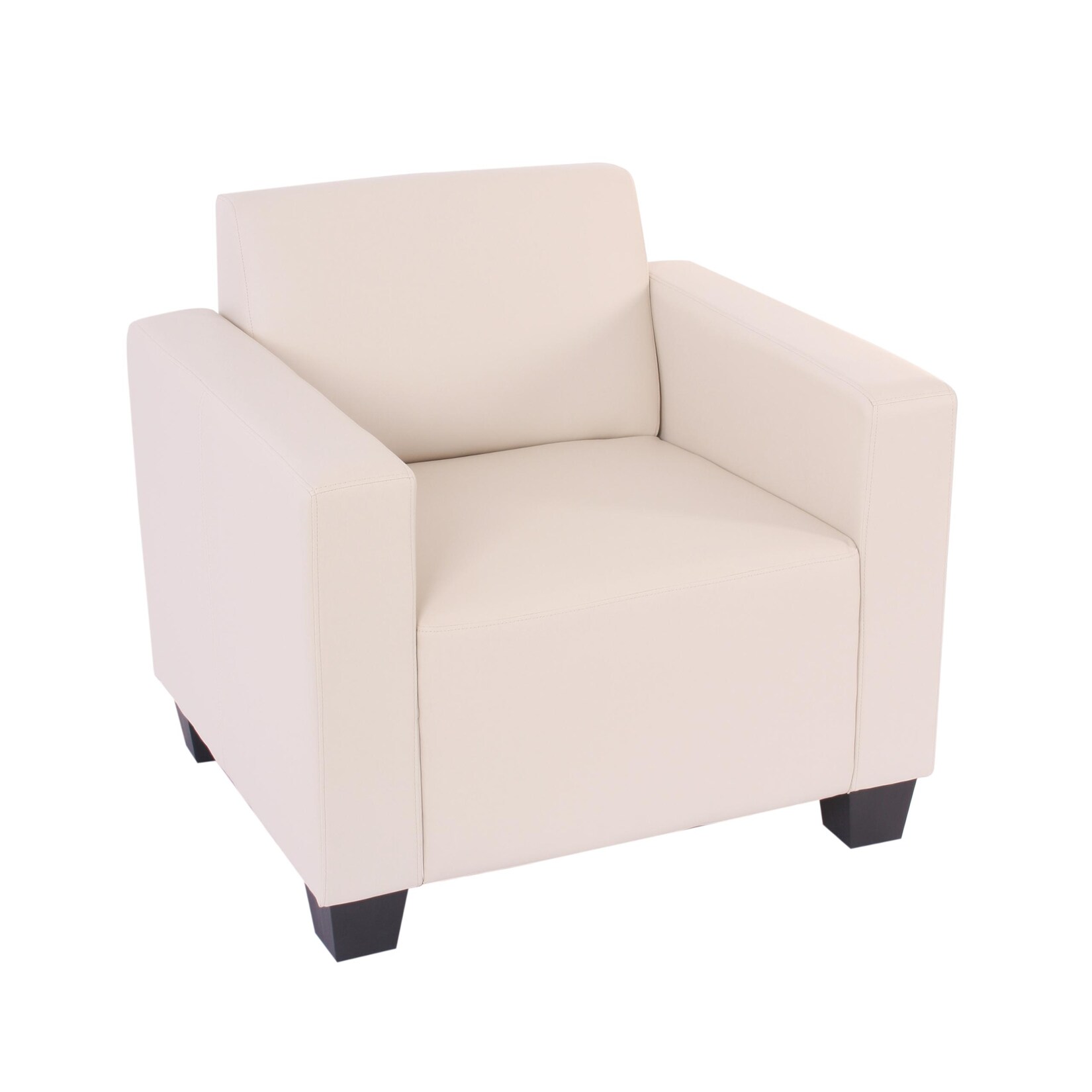 Modular Sessel Loungesessel Moncalieri, Kunstleder ~ creme