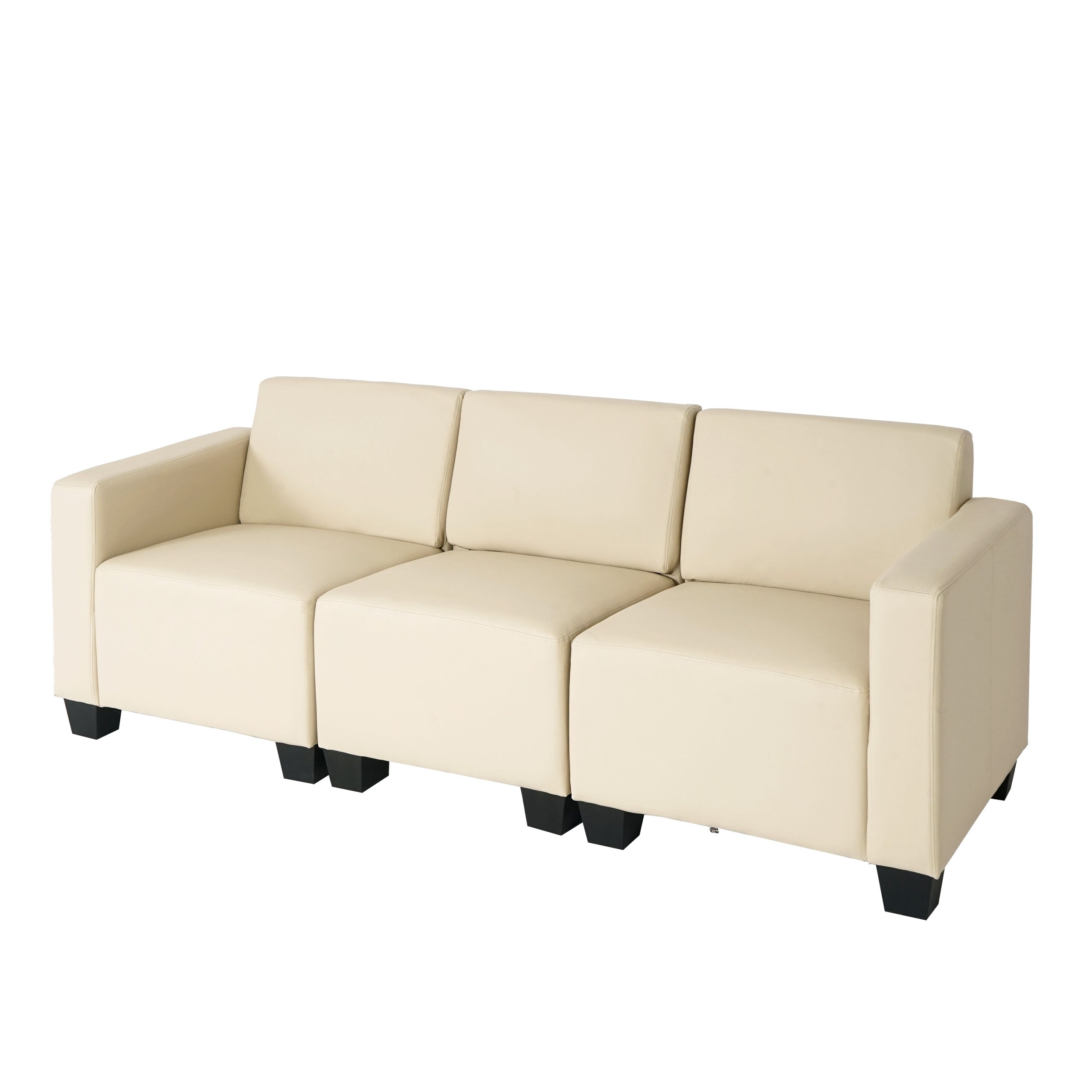 Modular 3-Sitzer Sofa Moncalieri ~ creme - Bild 1