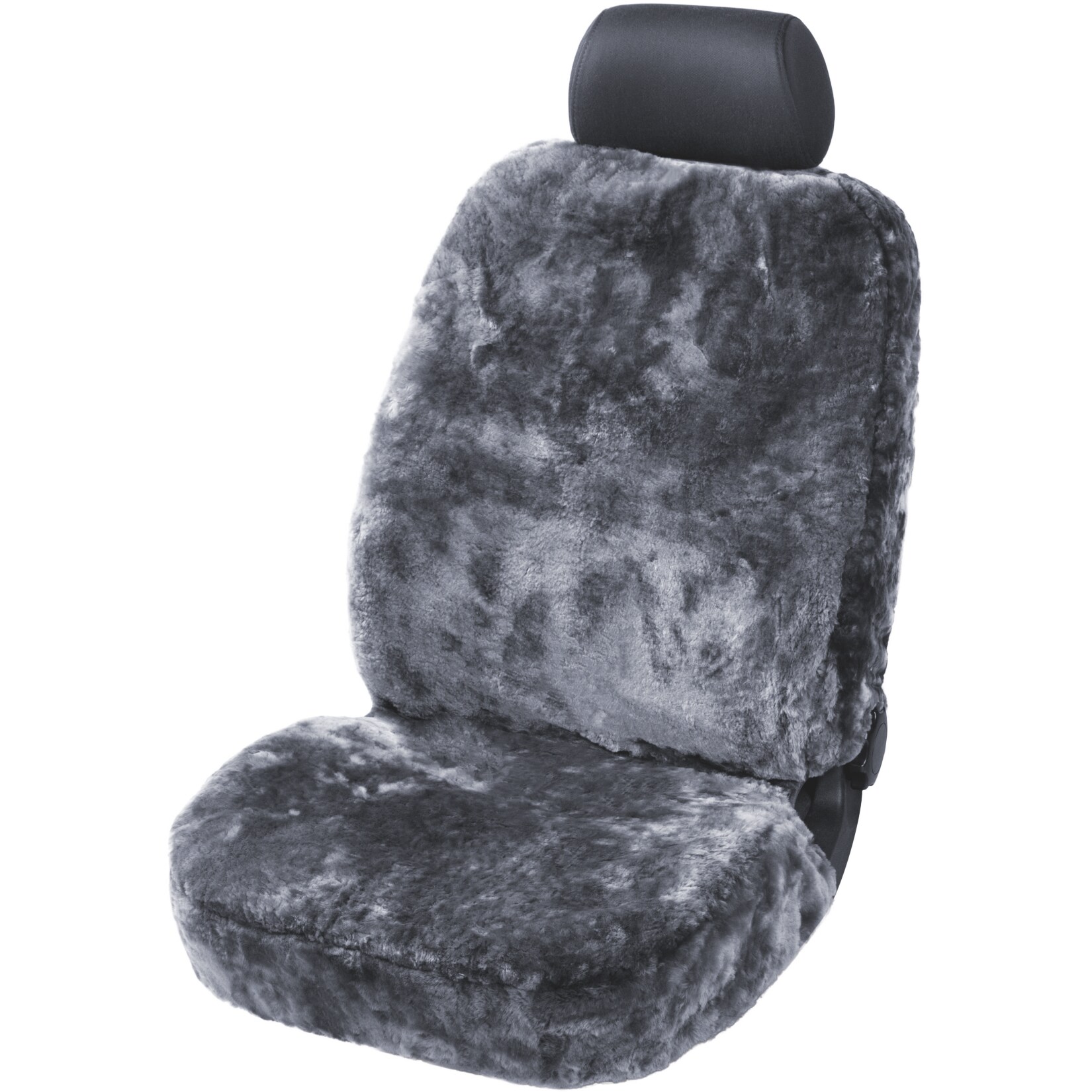 Lammfell Sitzbezug - Anthrazit - Bild 1
