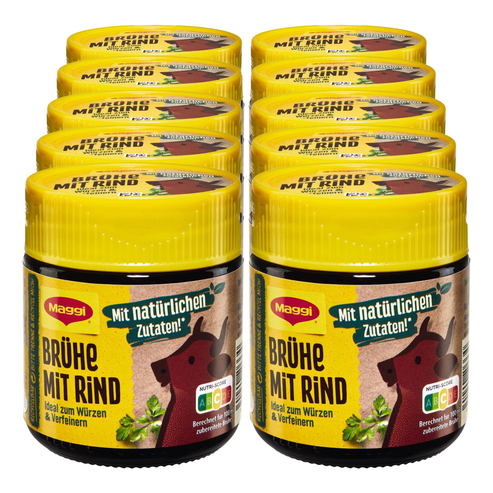 Maggi Rinder Br&uuml;he ergibt 6 Liter, 10er Pack - Bild 1