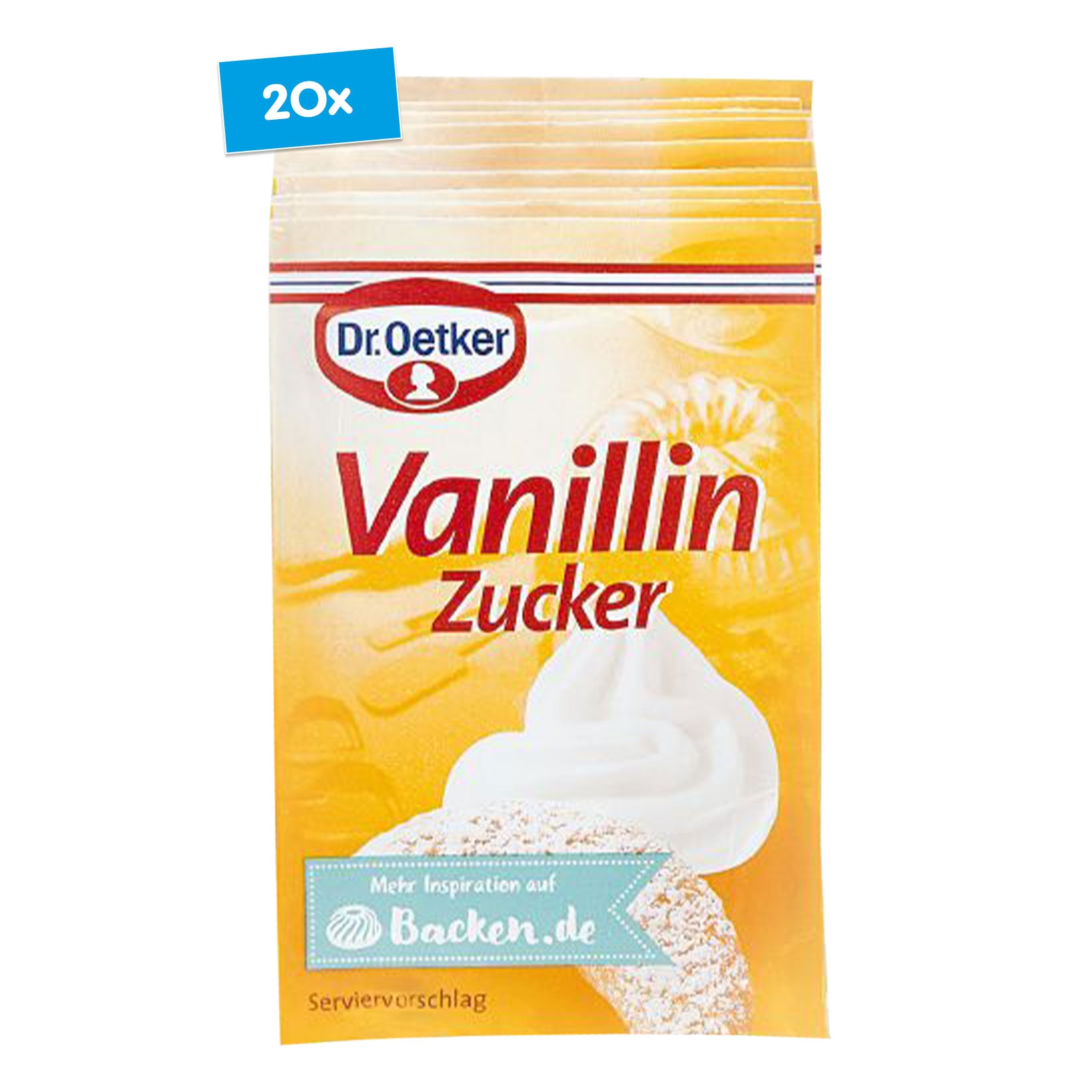 Dr. Oetker Vanillin-Zucker 10 x 8 g, 20er Pack - Bild 1