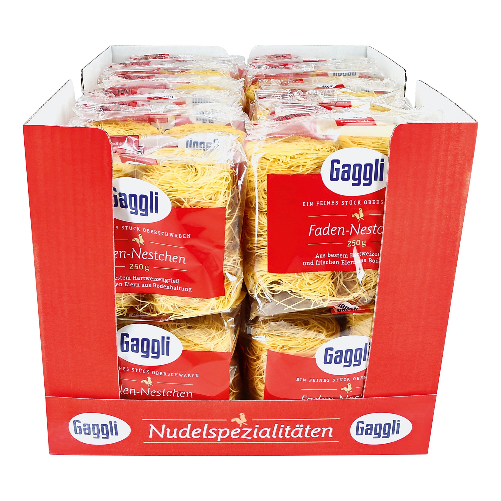 Gaggli Fadennester 250 g, 24er Pack - Bild 1