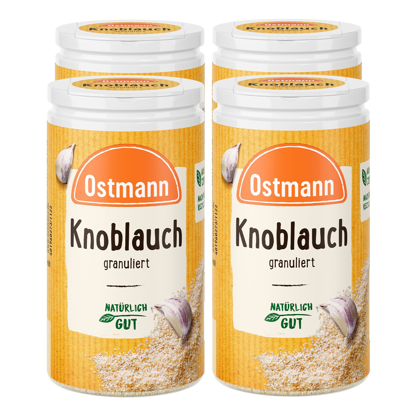 Ostmann Knoblauch granuliert Streuer 50 g, 4er Pack - Bild 1