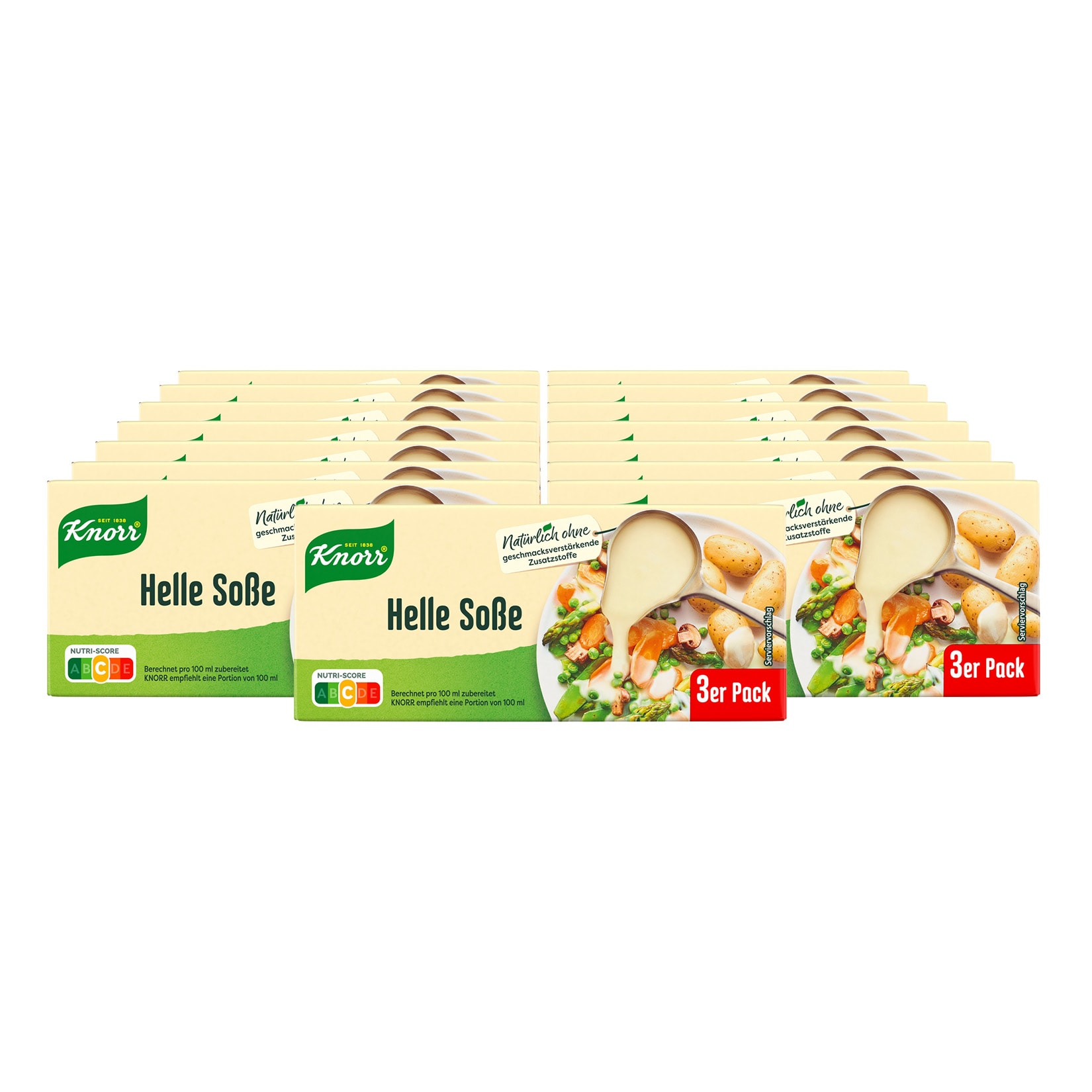 Knorr Helle Sauce ergibt 3 x 250 ml, 15er Pack - Bild 1