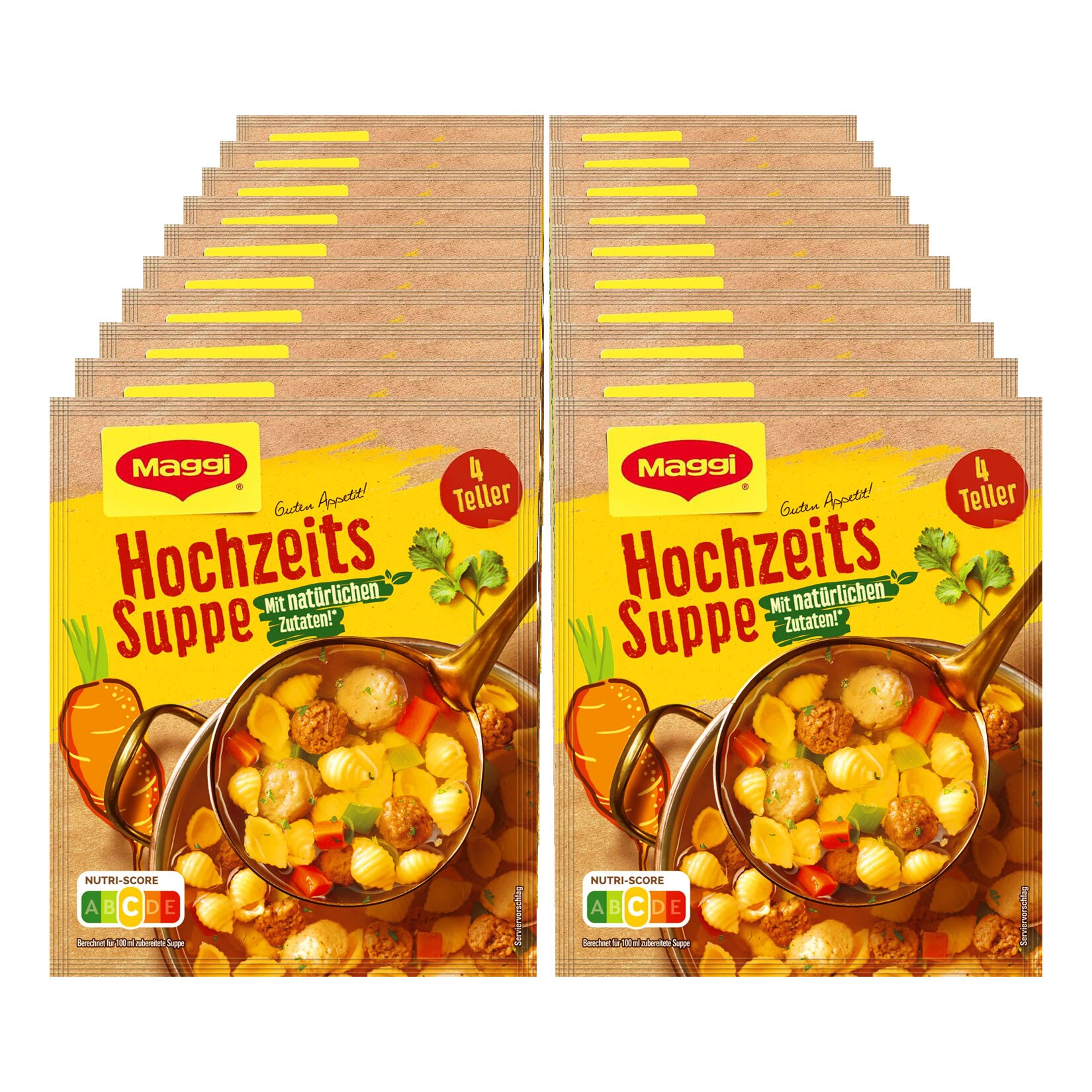 Maggi Guten Appetit Hochzeitssuppe, ergibt 1 Liter, 20er Pack - Bild 1