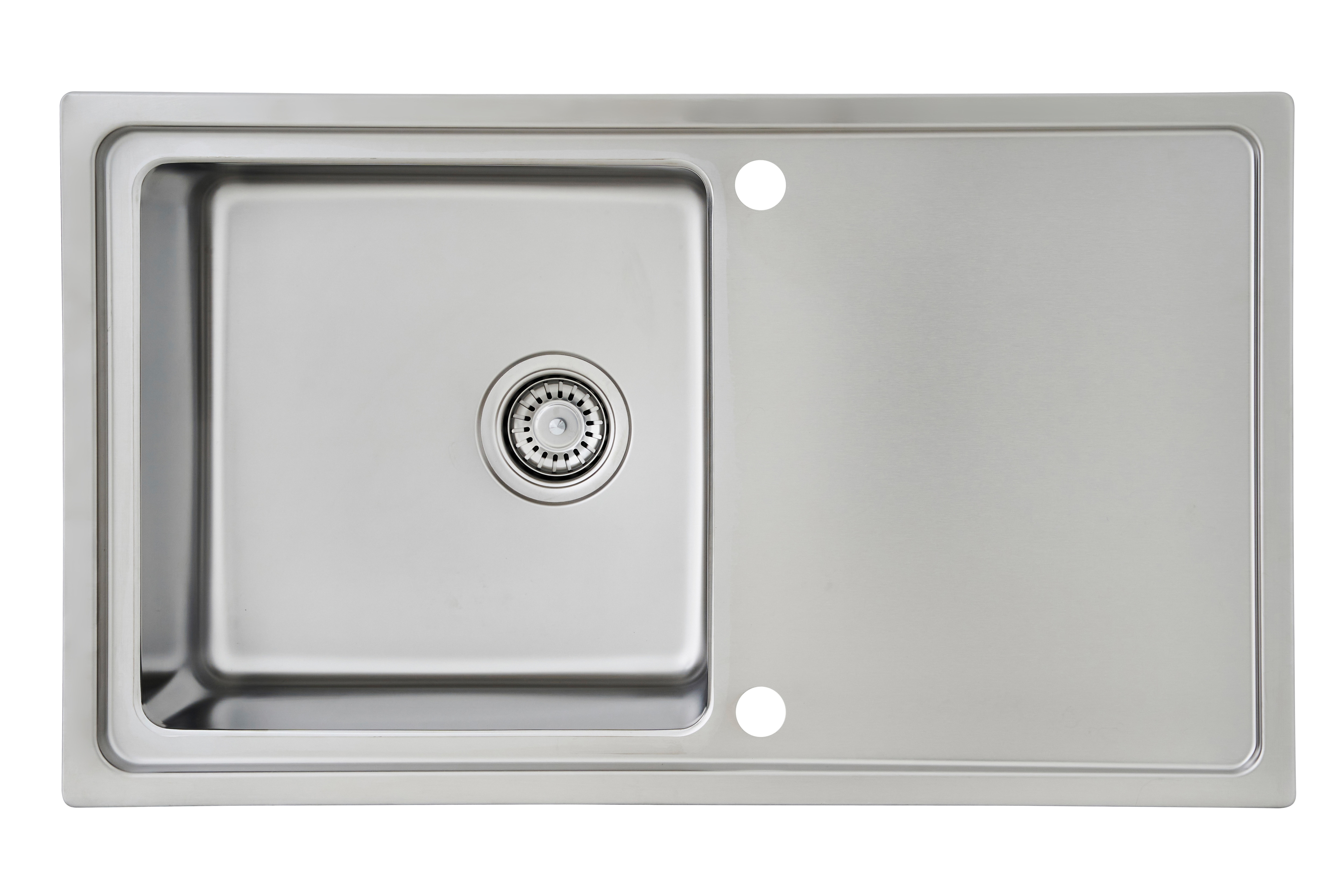 Respekta Edelstahlsp&uuml;le Chicago 86x50 cm, inkl. Schneidebrett & Abtropfgitter - Bild 1