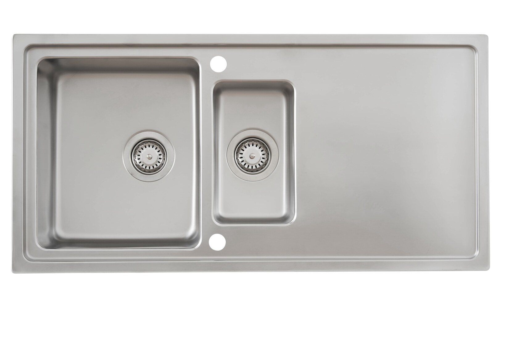 Respekta Edelstahlspüle Chicago 100×50 cm, inkl. Schneidebrett & Abtropfgitter | 04260407696213
