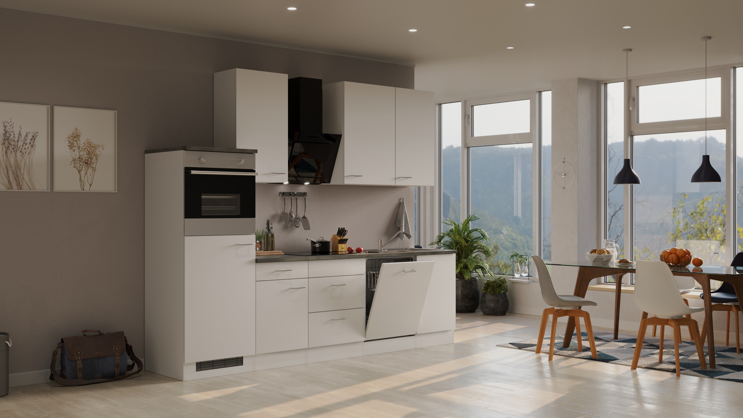 Flex-Well K&uuml;chenzeile 280 cm G-280-2315-017 Lucca - Bild 1