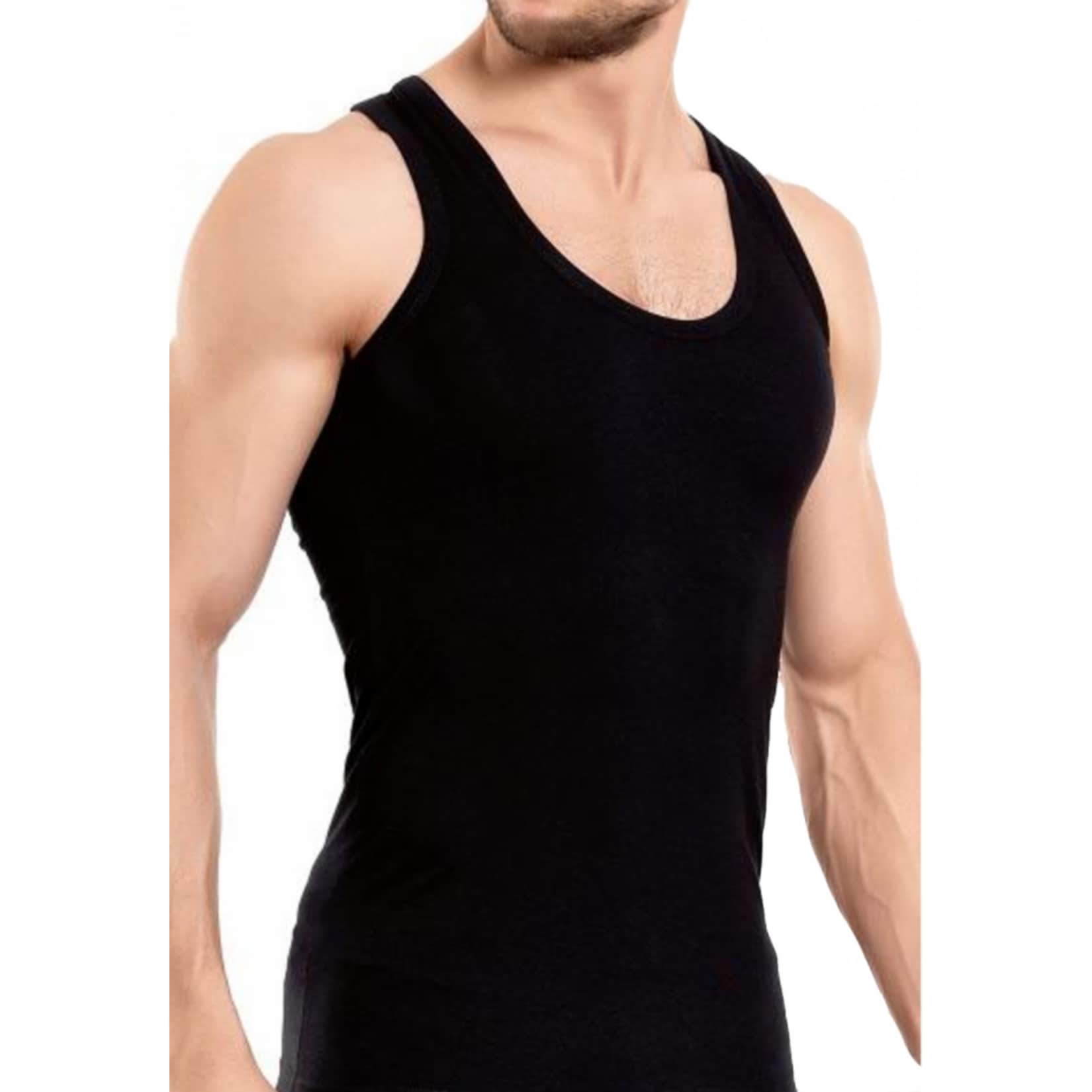 Garcia Pescara 4x Herren Feinripp Unterhemd schwarz, Gr&ouml;&szlig;e S - Bild 1