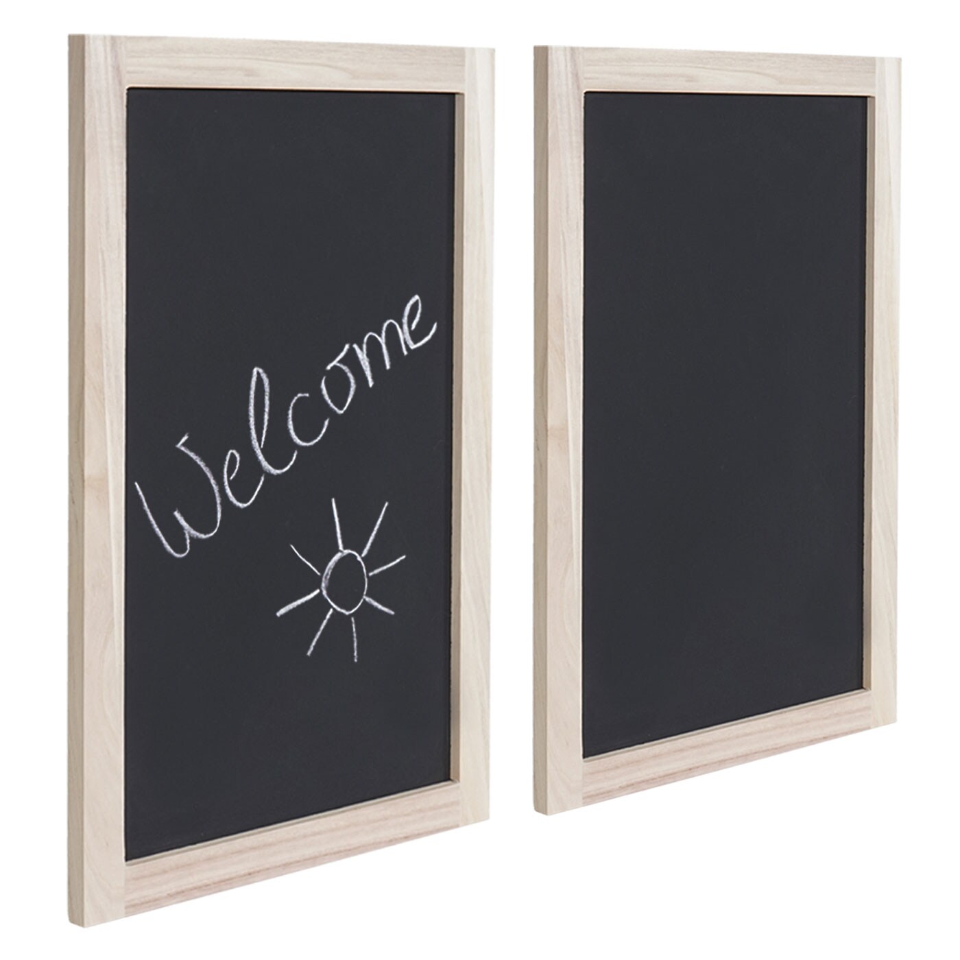 2er-Set Wandtafel MCW-C18, Kreidetafel Schreibtafel Schiefertafel Dekotafel Notiztafel ~ 60x40cm | 04057651226118