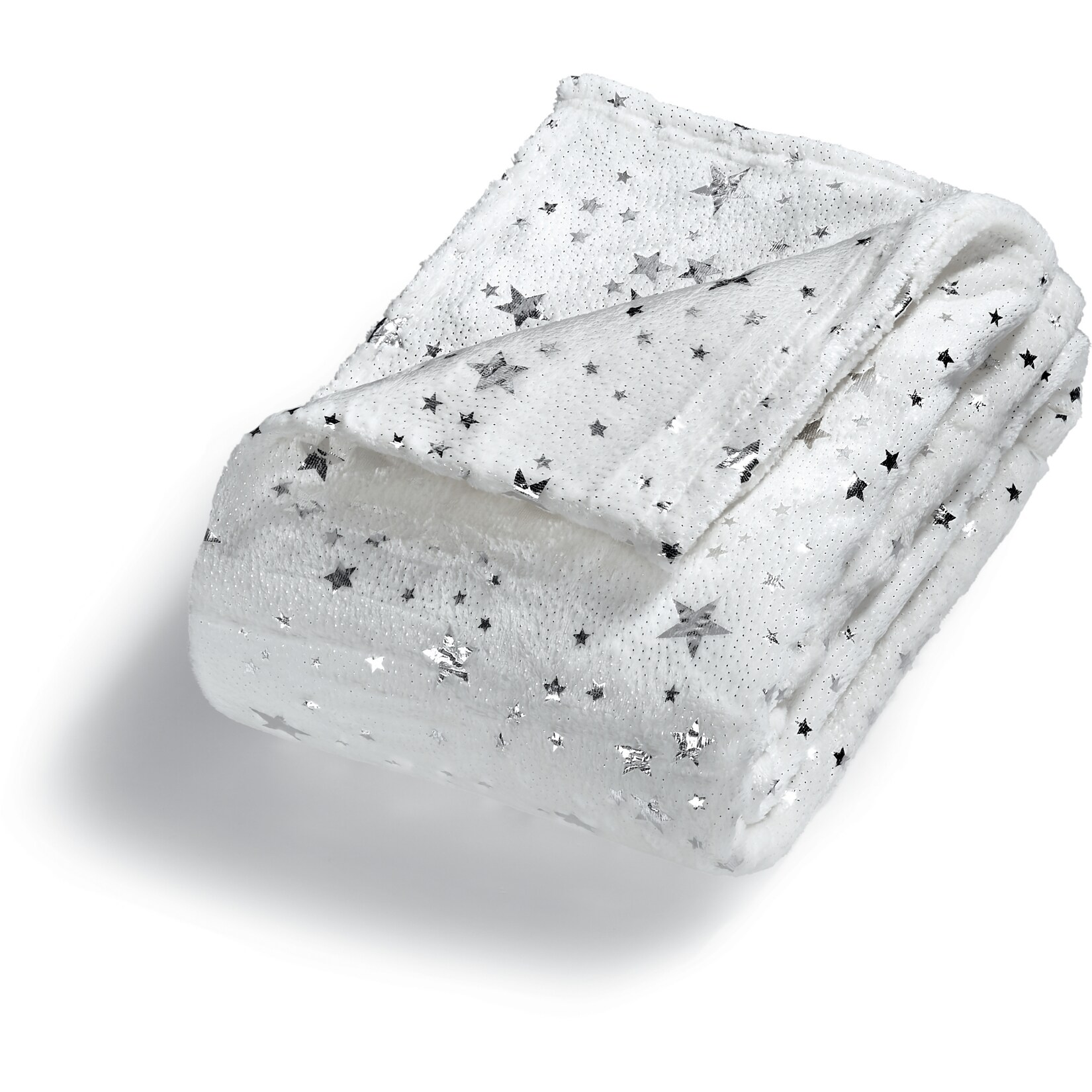 Wohndecke glitzer Stern - Creme - Bild 1