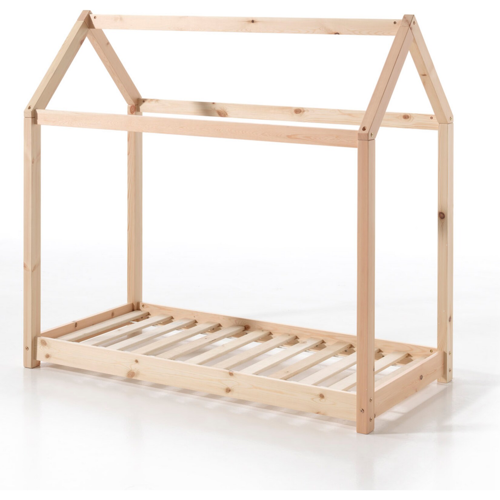 Vipack Hausbett Cabe 70 x 140 cm, natur Kiefer massiv - Bild 1